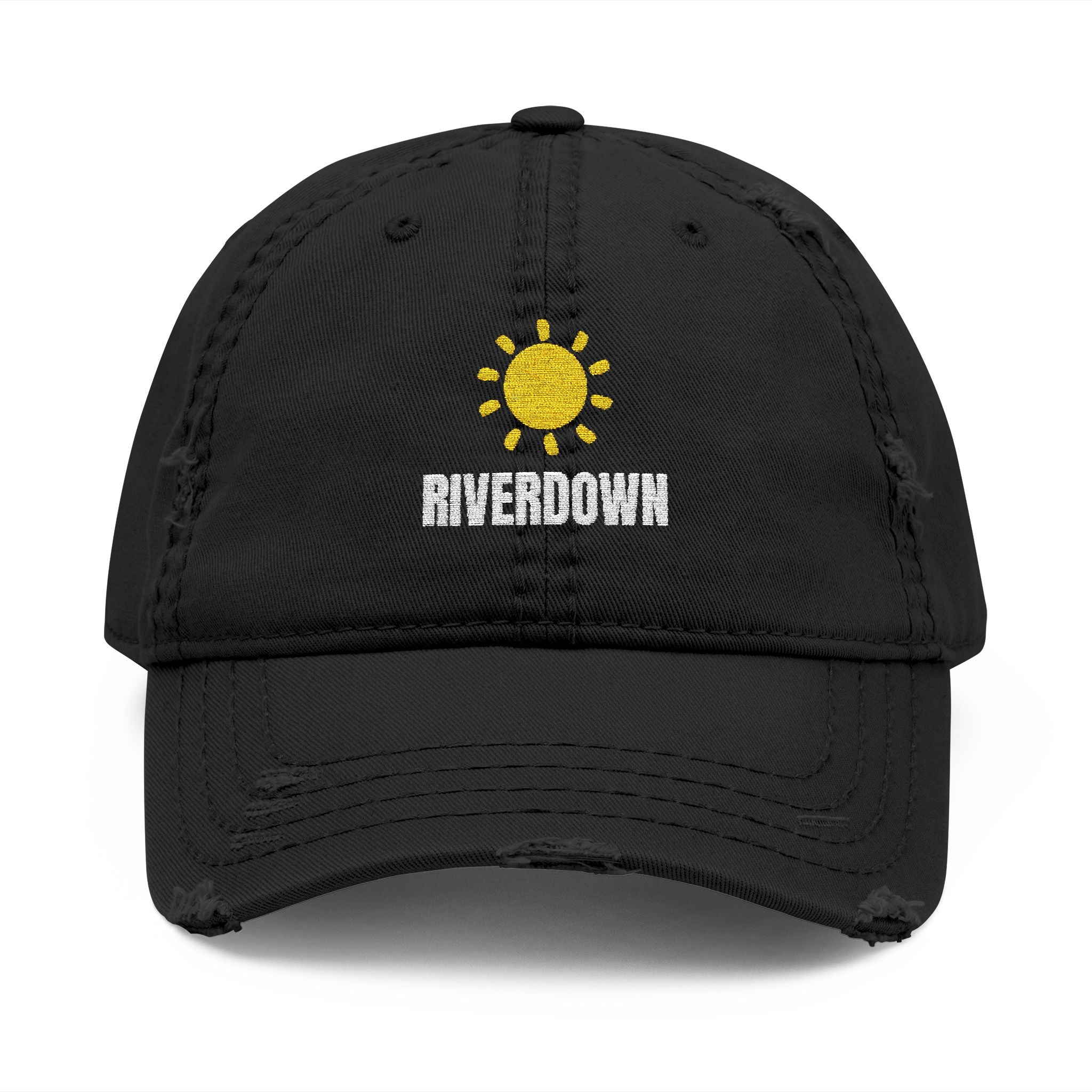 92 - Sun - Riverdown Distressed Embroidered Dad Hat