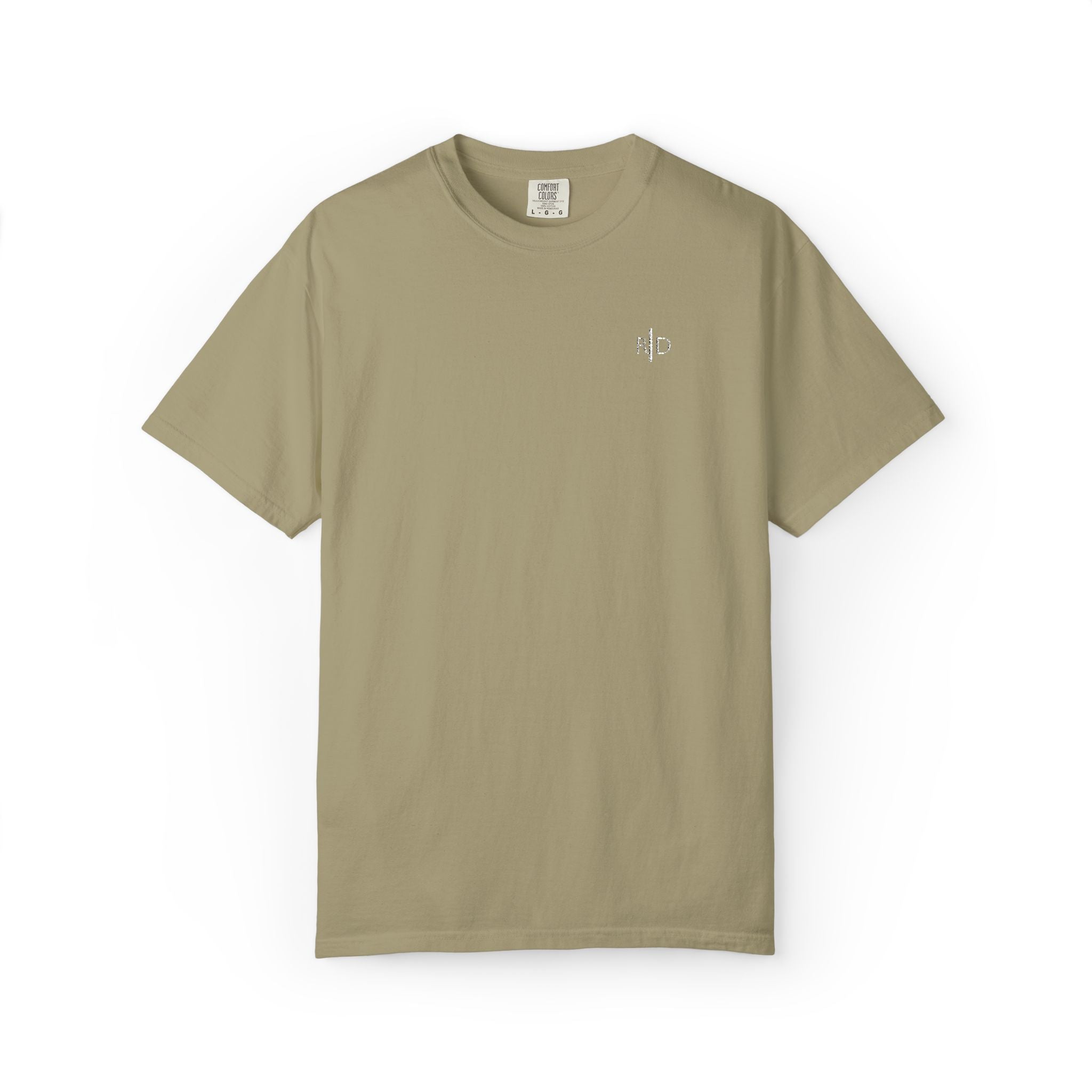 101 - Embroidered RD Logo T-Shirt — Soft Garment-Dyed Casual Tee