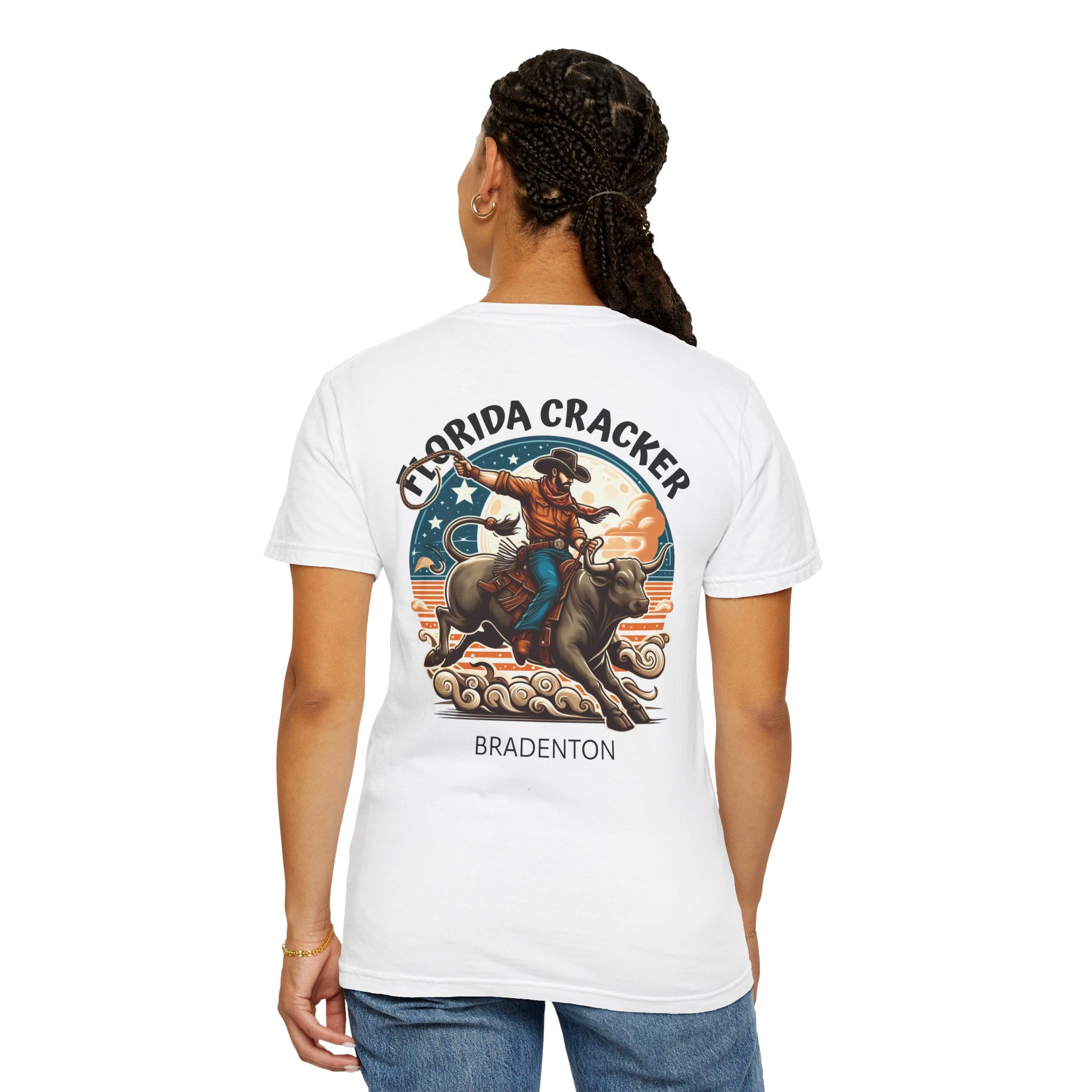 10 - Tee Multi Colors Florida Cracker -  Minimalist Initials T-Shirt