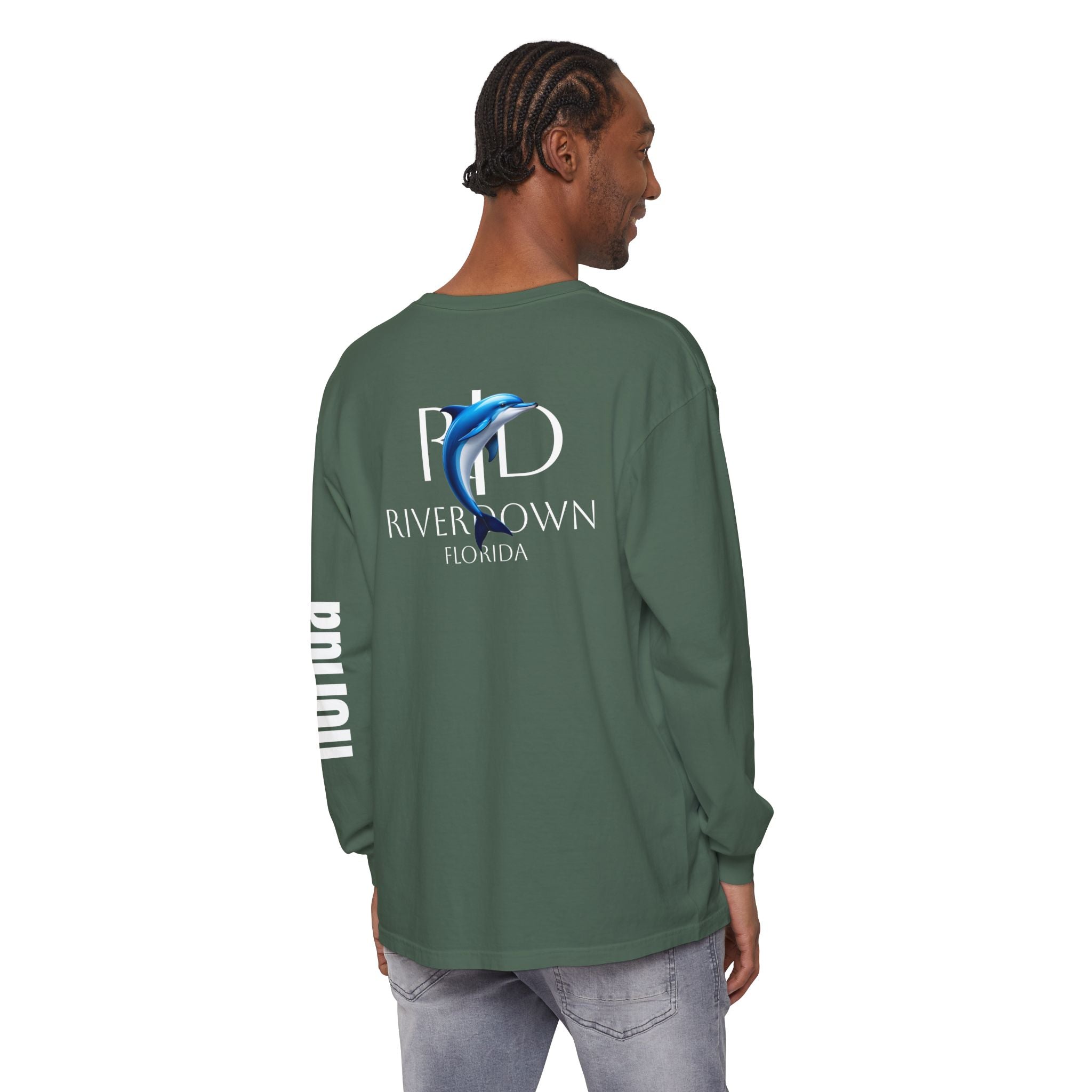 2 - Long Sleeve Tee Multi Colors 'R|D' — Florida Sleeve Graphic