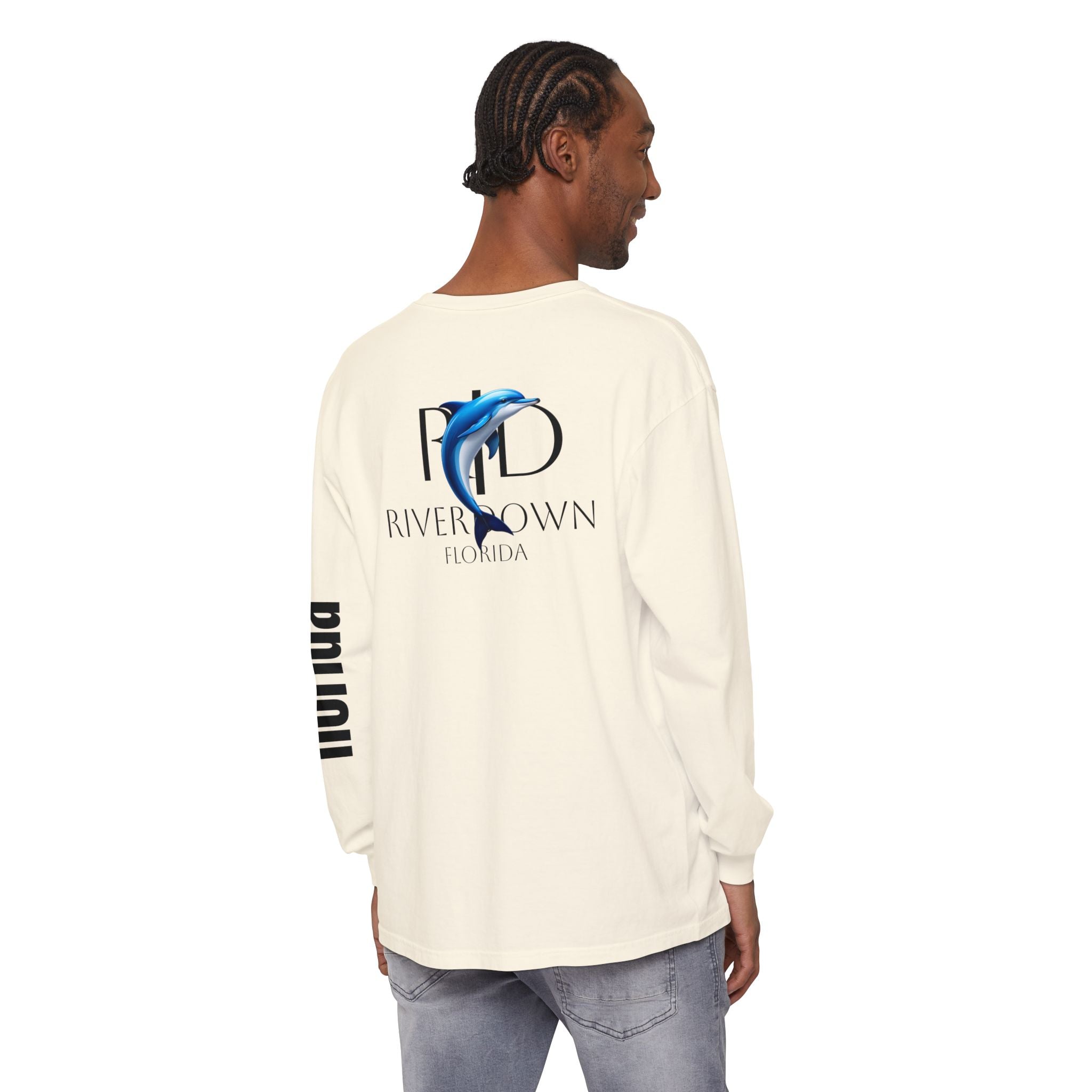 2 - Long Sleeve Tee Multi Colors 'R|D' — Florida Sleeve Graphic