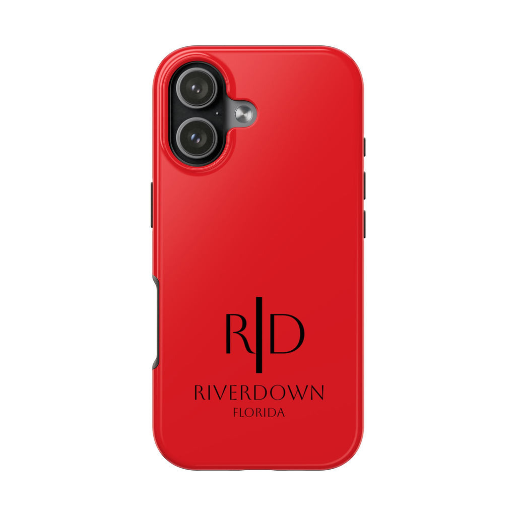 924 - Phone Case Red Berry — Durable Protective Phone Cover with Monogram Logo