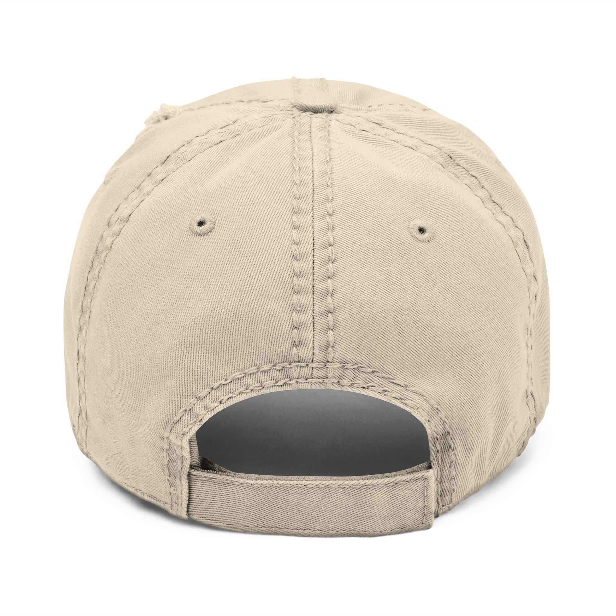 92 - Riverdown Embroidered Distressed Dad Hat — Vintage Music Note Cap