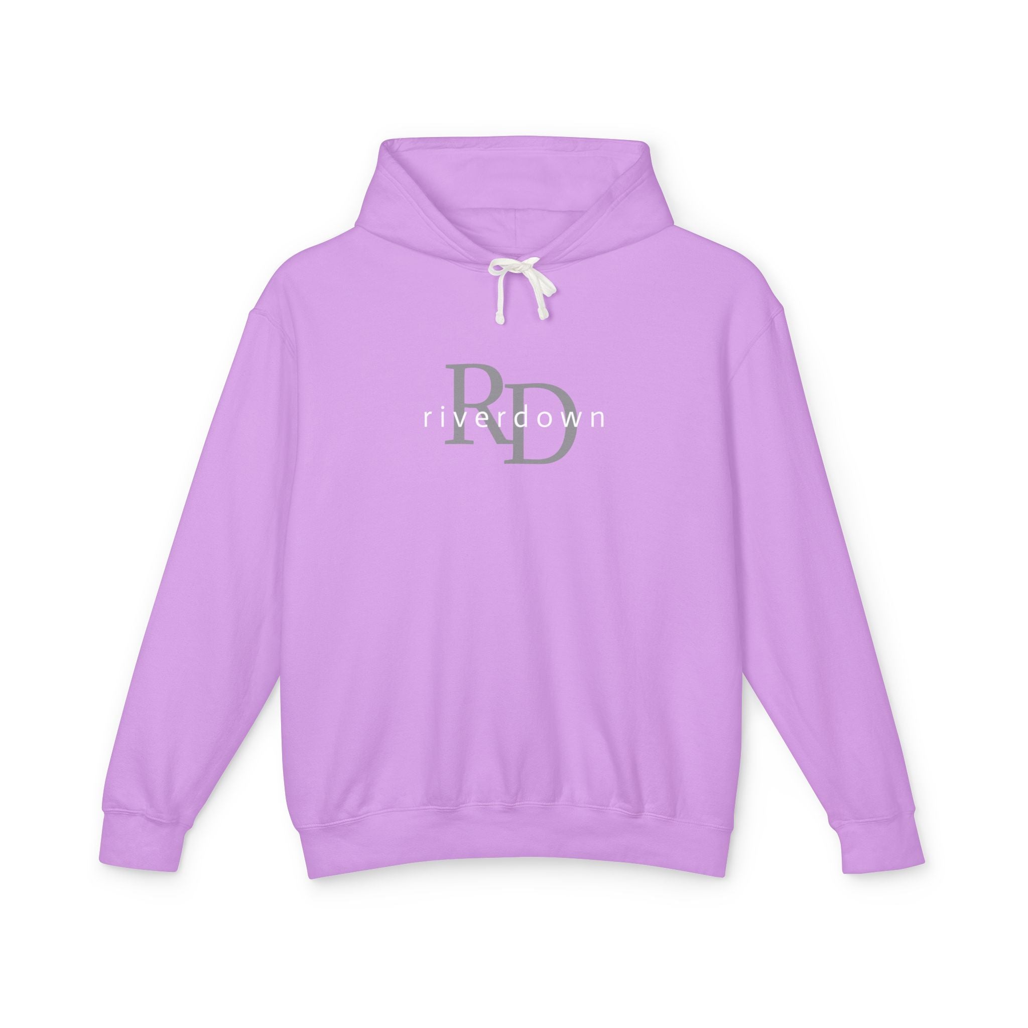 4 - Hoodie Multi Colors Collegiate Logo Hoodie — Lightweight Pastel Blue Sweatshirt