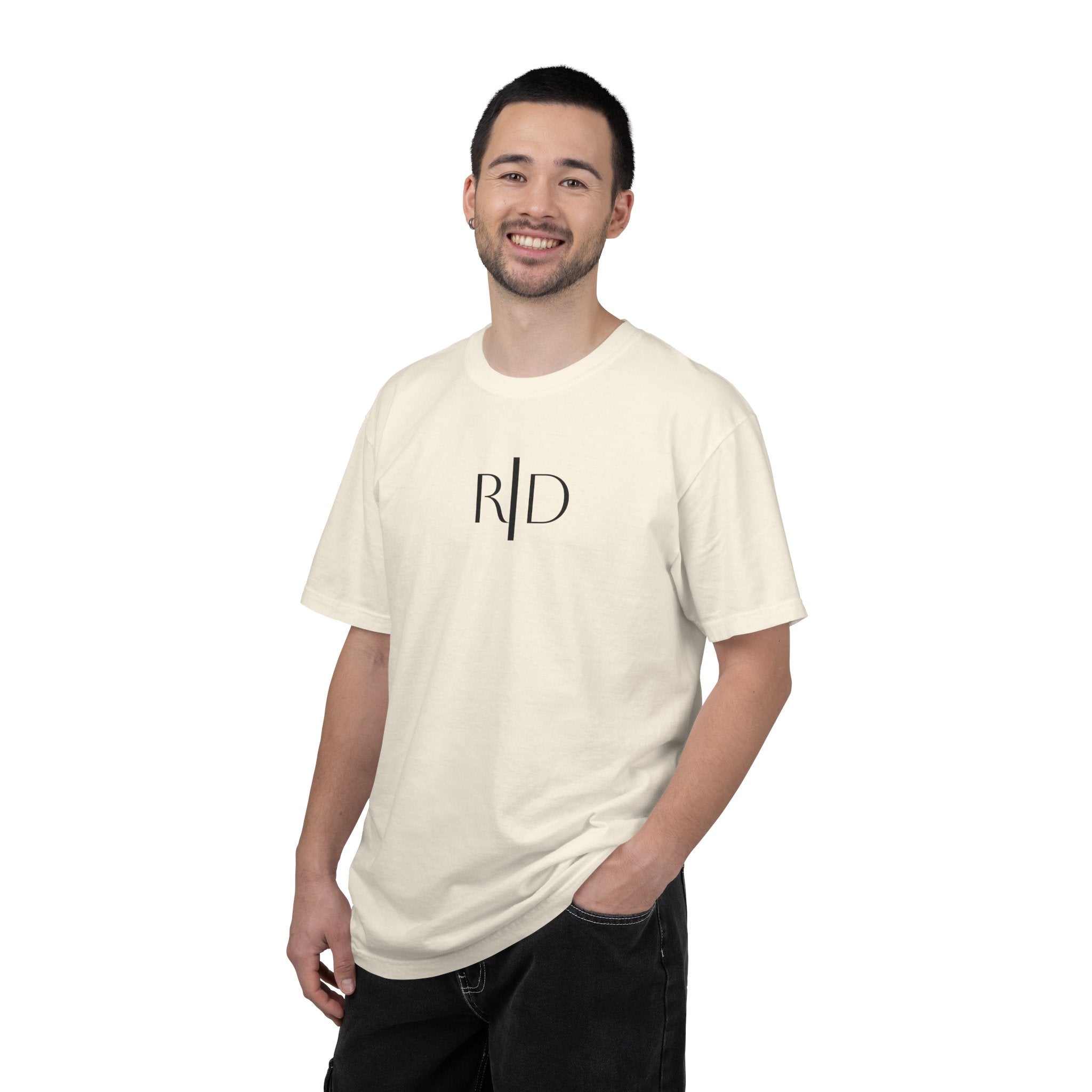 101 - Tee Multi Colors Monogram R|D River Down Shop Classic Tee — Minimalist Initials T-Shirt