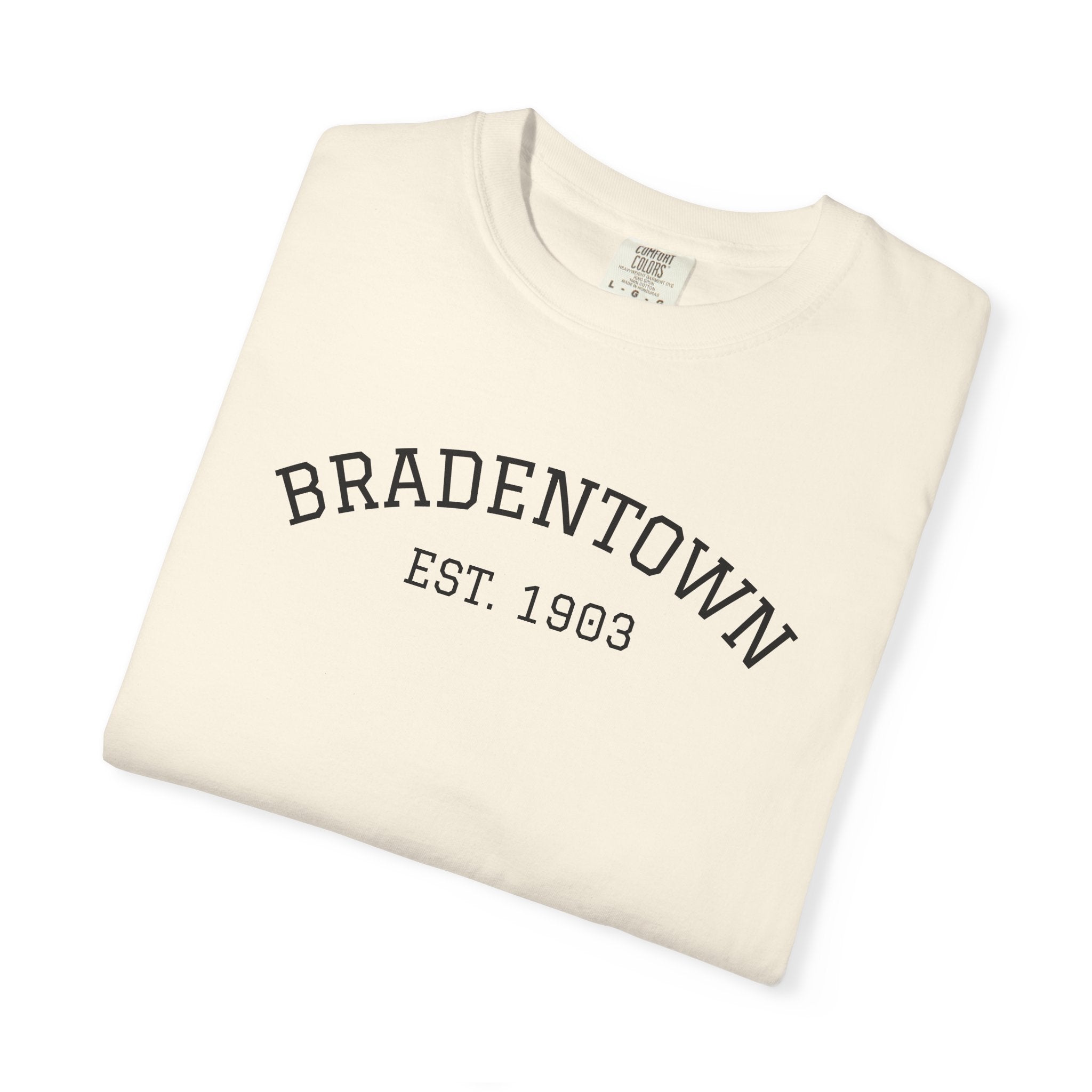 101 -  Tee Multi Colors Bradentown Classic Tee — Minimalist Initials T-Shirt