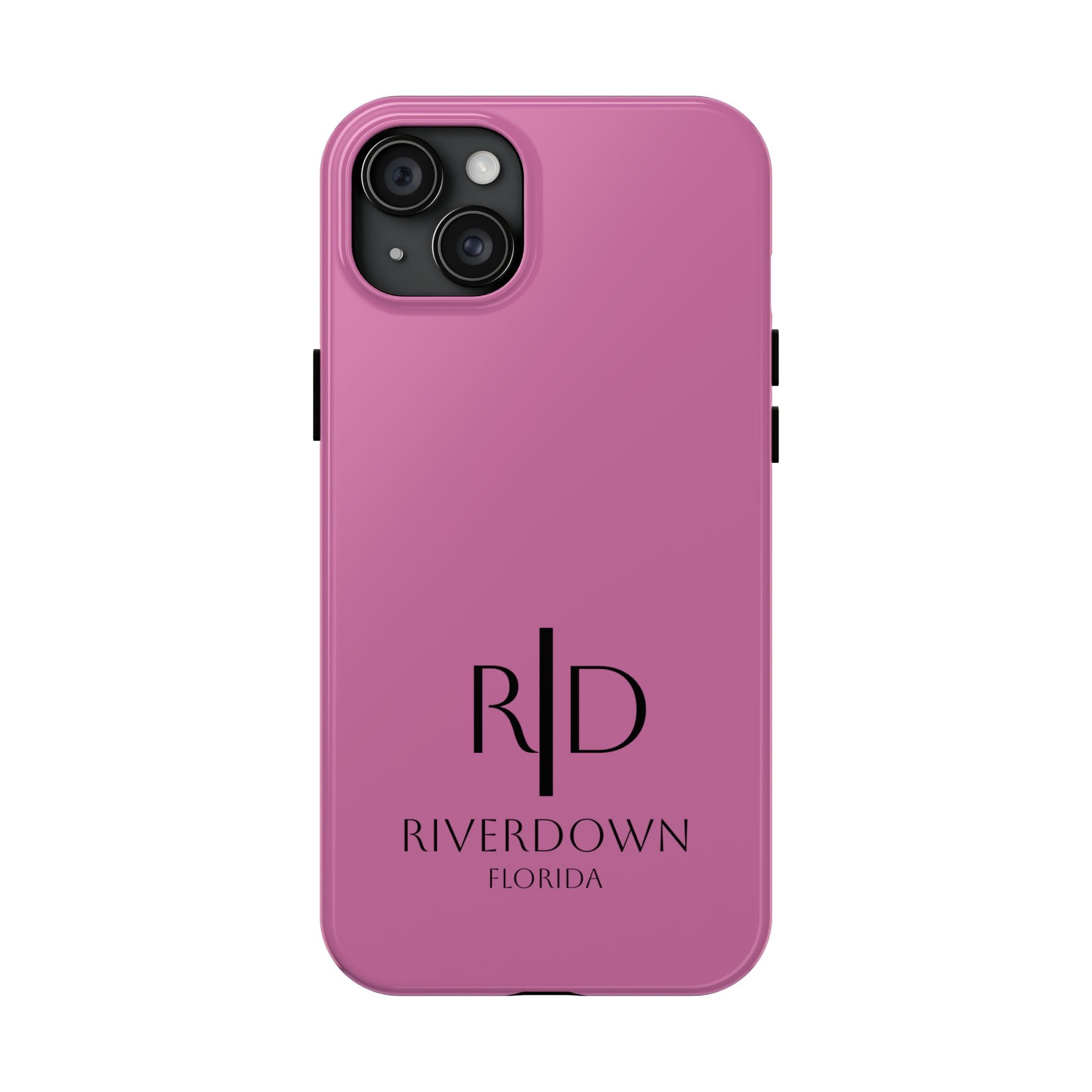 924 - Phone Case Pink Peddle — Durable Protective Phone Cover with Monogram Logo