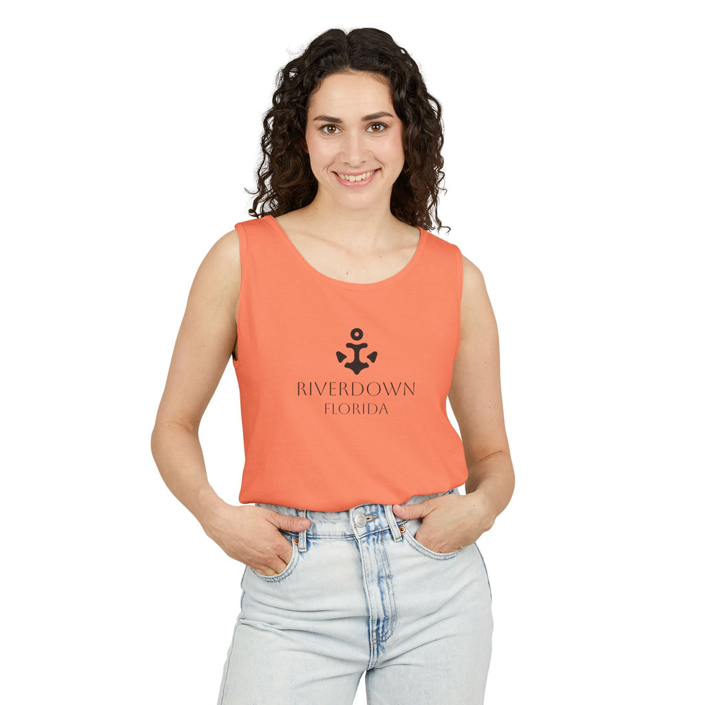 14 - Tank Top Multi Colors Coral Minimalist 'R|D' Monogram Tank Top — Lightweight Casual Summer Tee