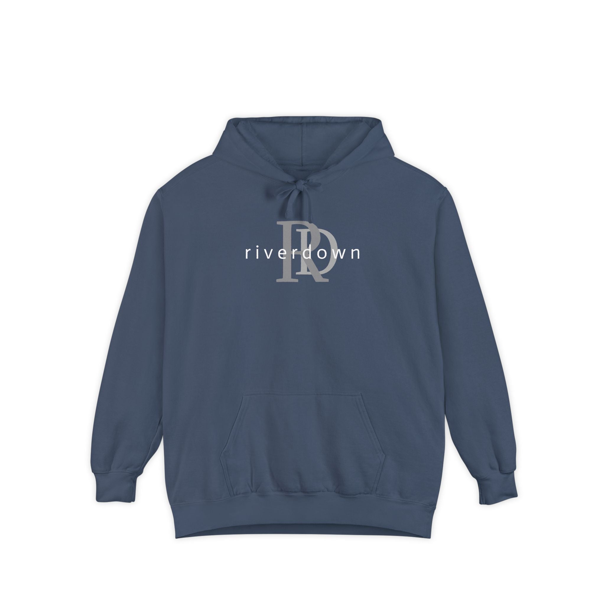 4 - Riverdown Embroidered Hoodie — Soft Garment-Dyed Graphic Hoodie