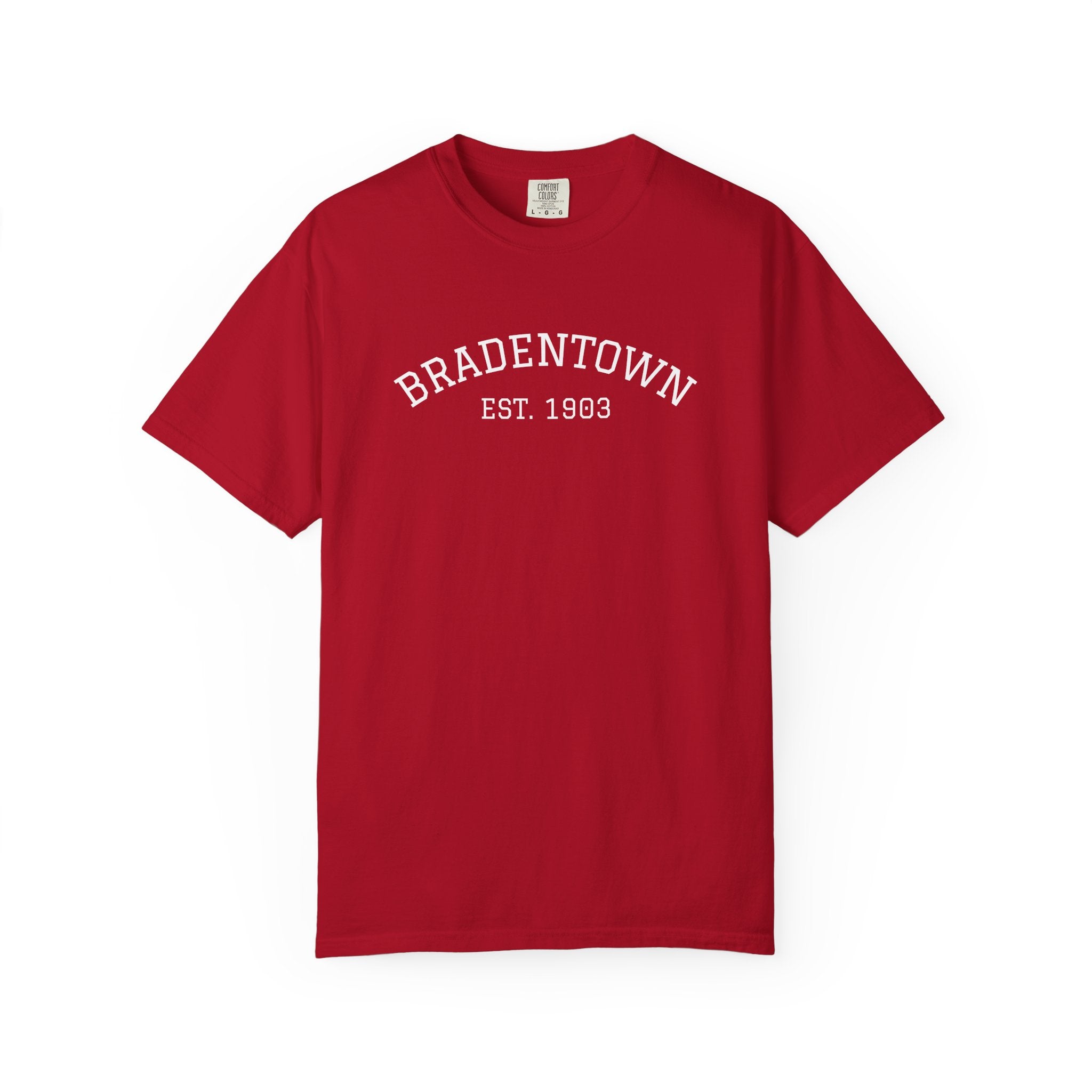 101 -  Tee Multi Colors Bradentown Classic Tee — Minimalist Initials T-Shirt