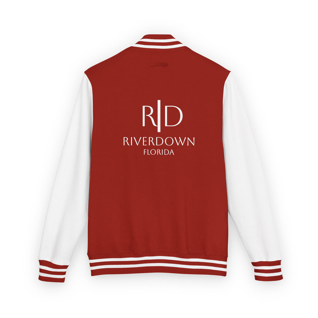 52 - Jacket Letterman - Classic Black & White Varsity Style with 'R|D' Chest Logo