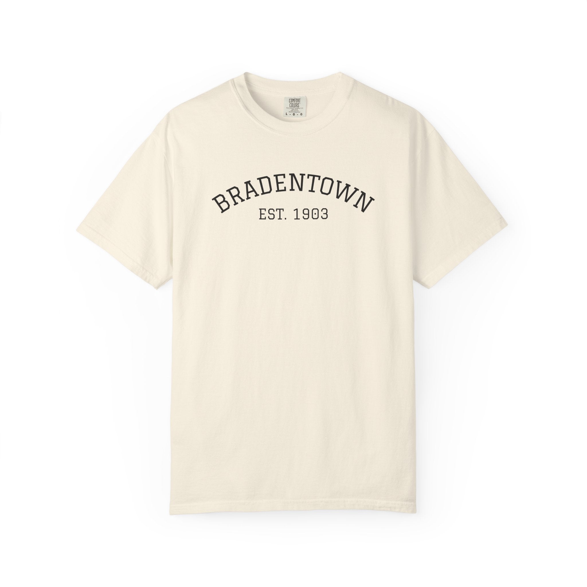 101 -  Tee Multi Colors Bradentown Classic Tee — Minimalist Initials T-Shirt