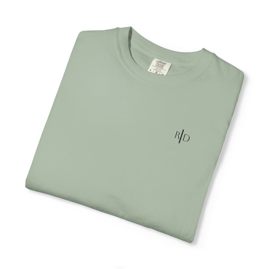 101 - Embroidered RD Logo T-Shirt — Soft Garment-Dyed Casual Tee