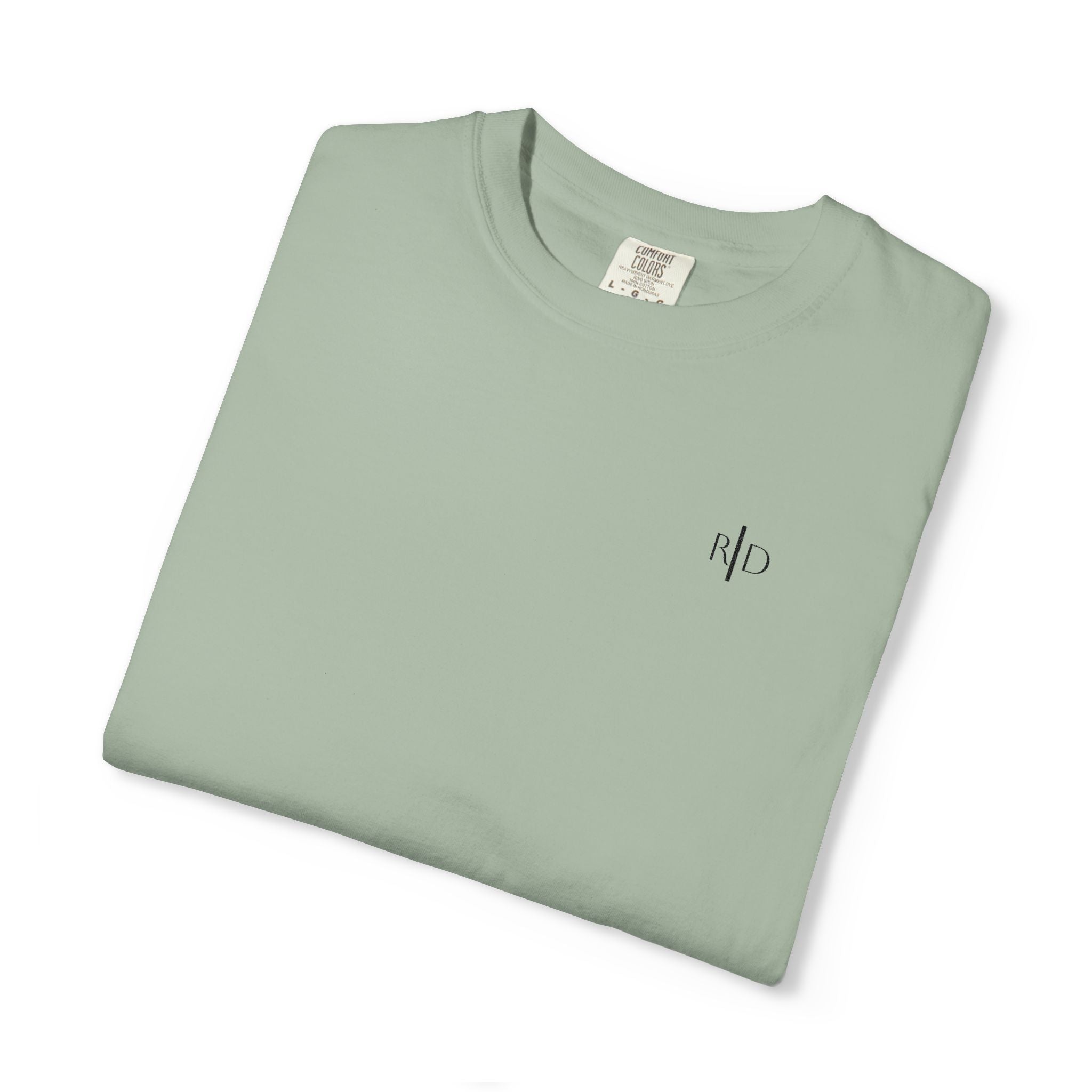 101 - Embroidered RD Logo T-Shirt — Soft Garment-Dyed Casual Tee