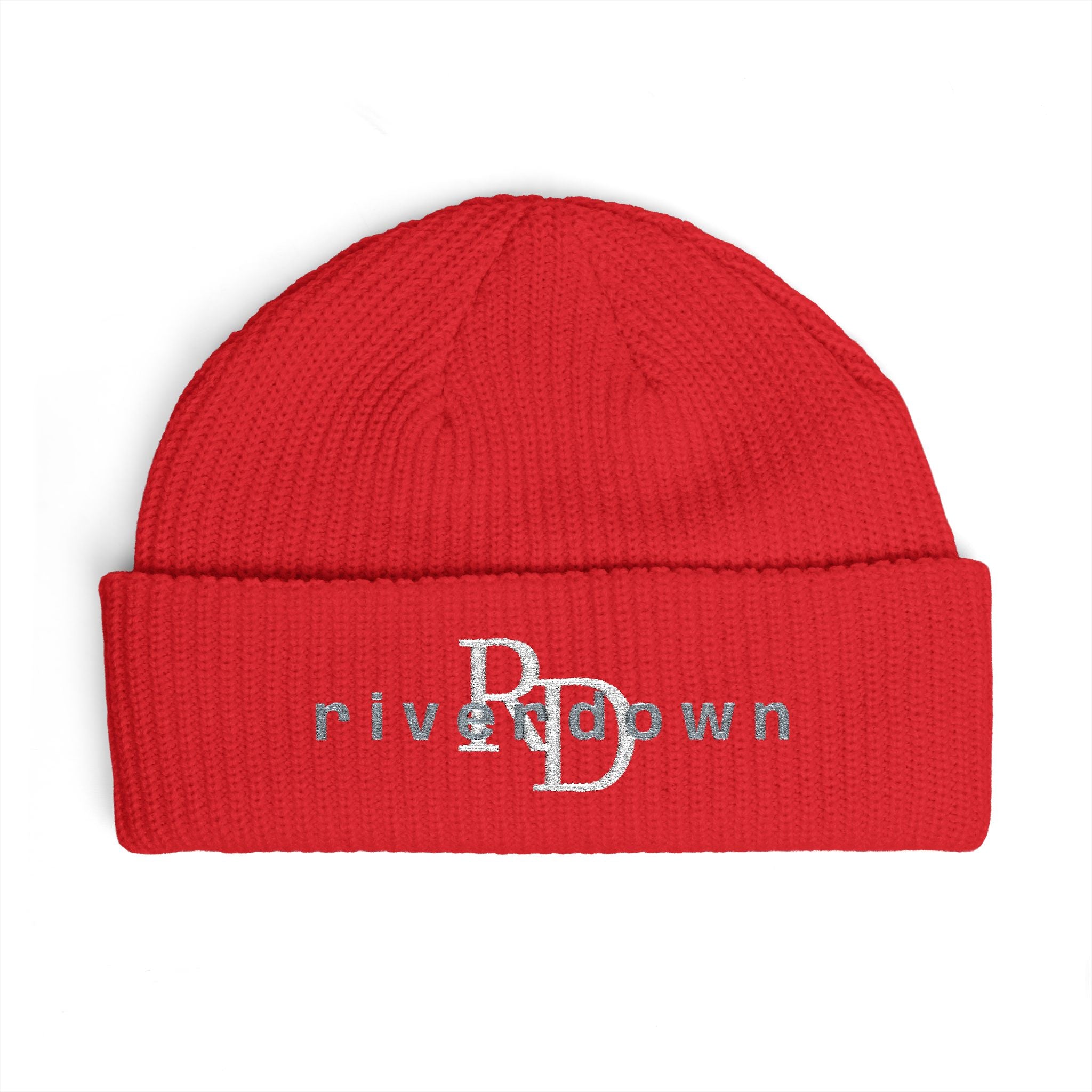 92 - RD Cuff Beanie Embroidered Streetwear Knit Cap