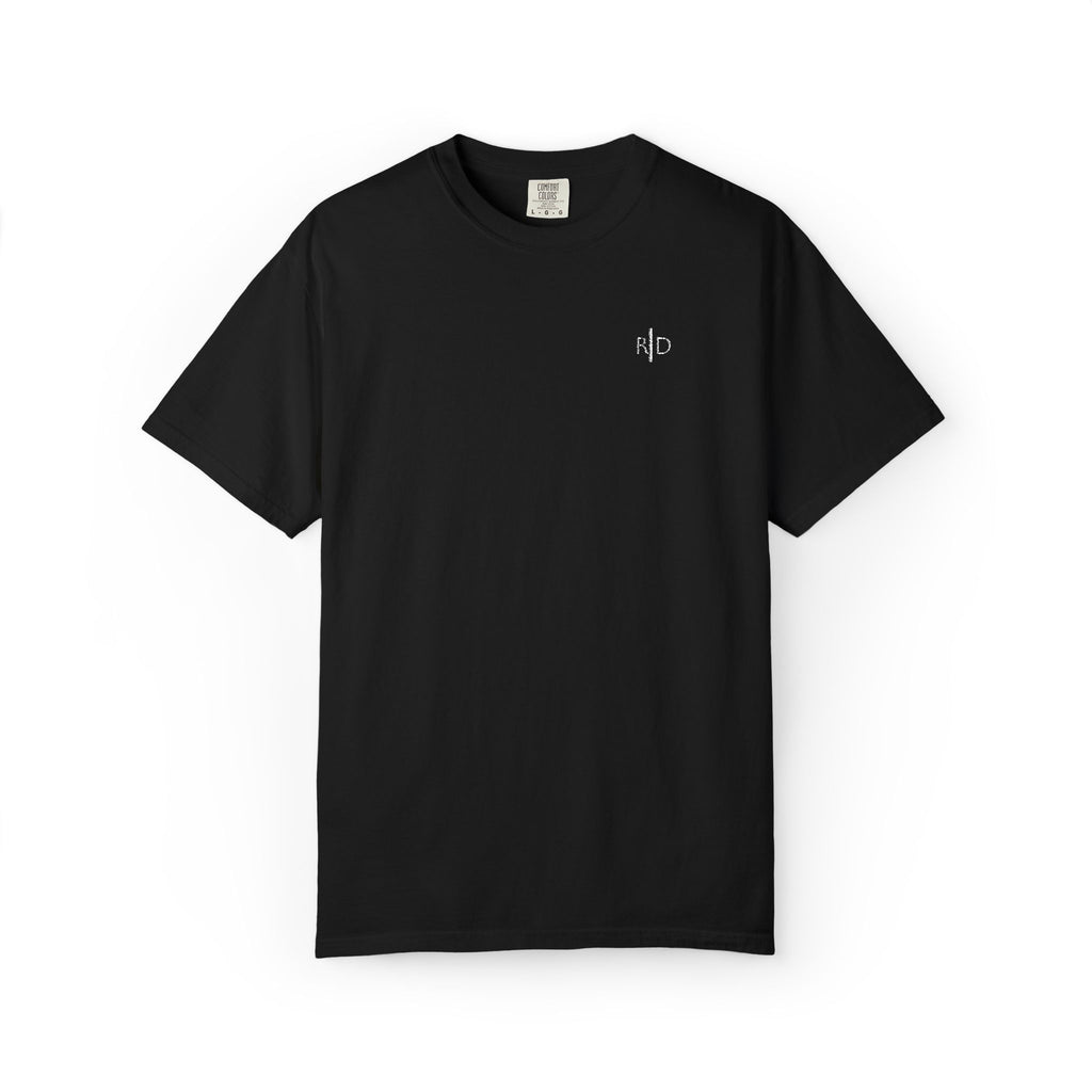 101 - Embroidered RD Logo T-Shirt — Soft Garment-Dyed Casual Tee