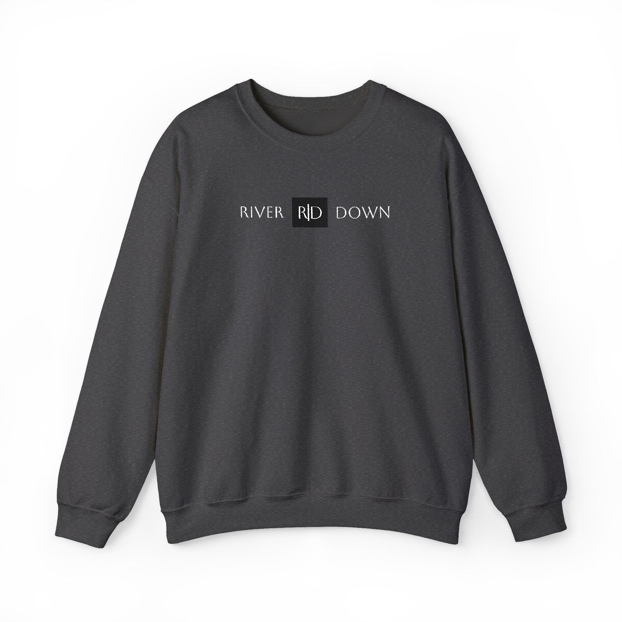 3 - Sweatshirt Embroidered Square RD Minimal Graphic Crewneck Sweatshirt — Small Black Patch Logo