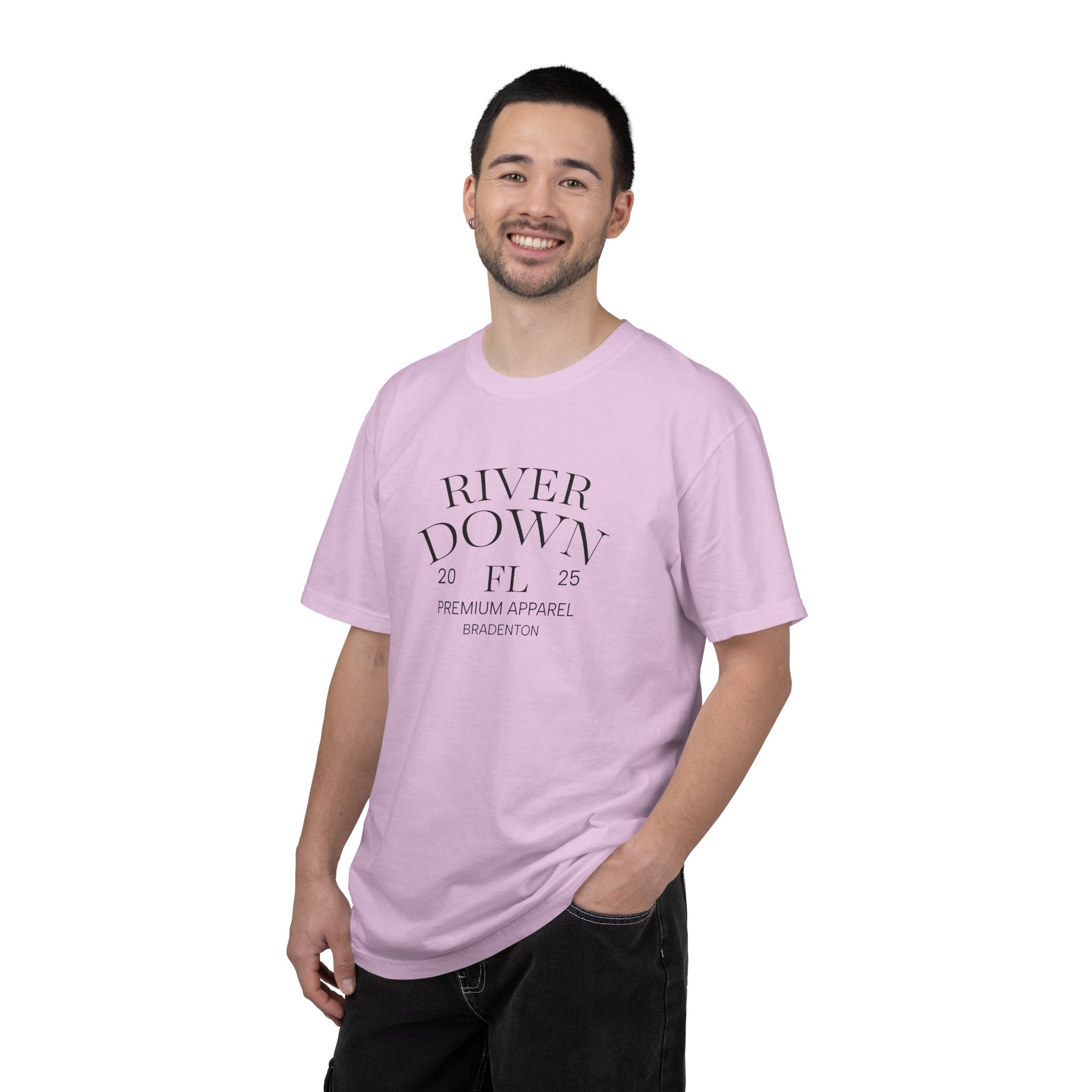 101 -  Tee Multi Colors Monogram R|D Plain Back Classic Tee — Minimalist Initials T-Shirt