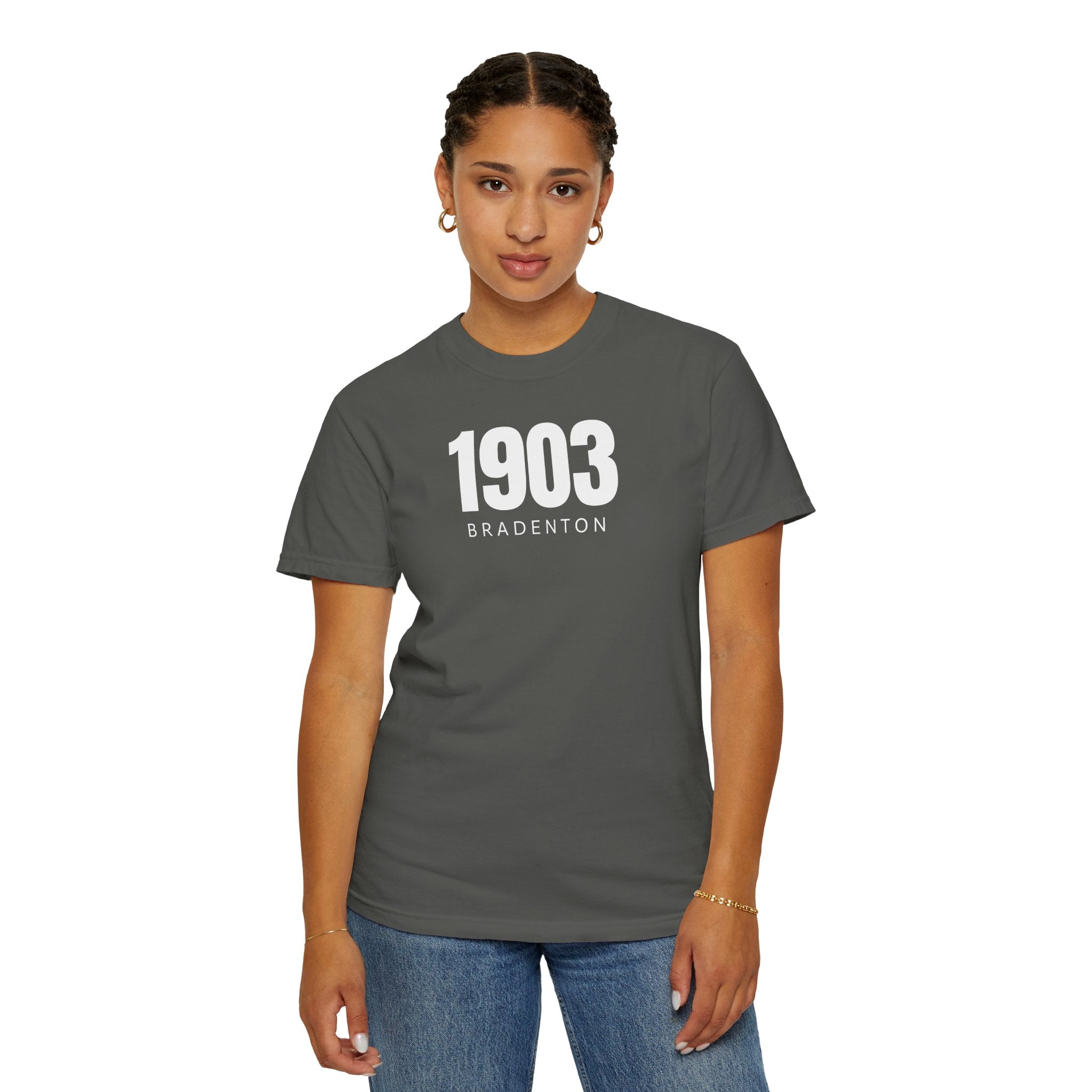 101 - Tee Multi Colors Bradenton 1903 Classic Tee — Minimalist Initials T-Shirt