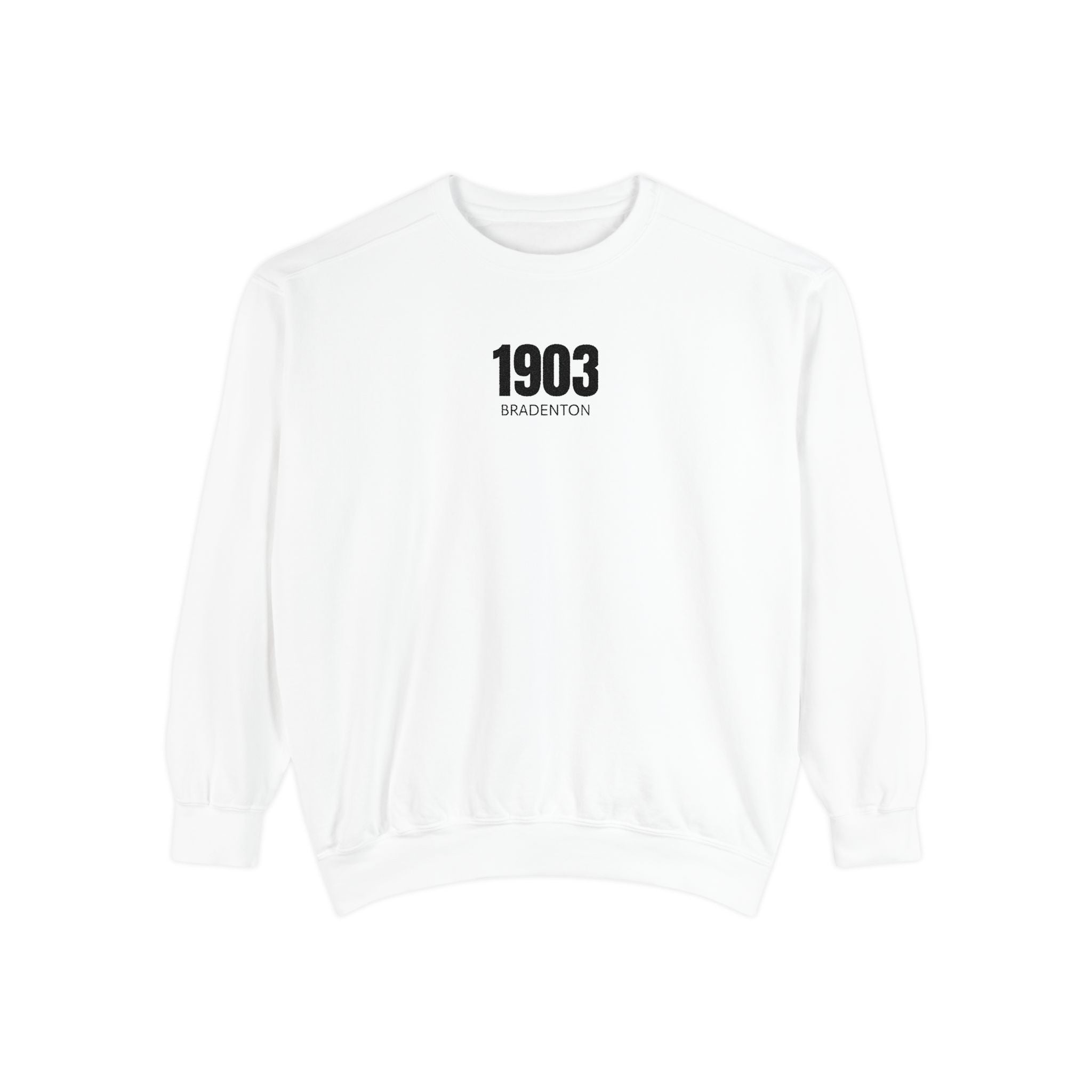 3 - 1903 Crest Embroidered Sweatshirt – Minimal Vintage College Pullover