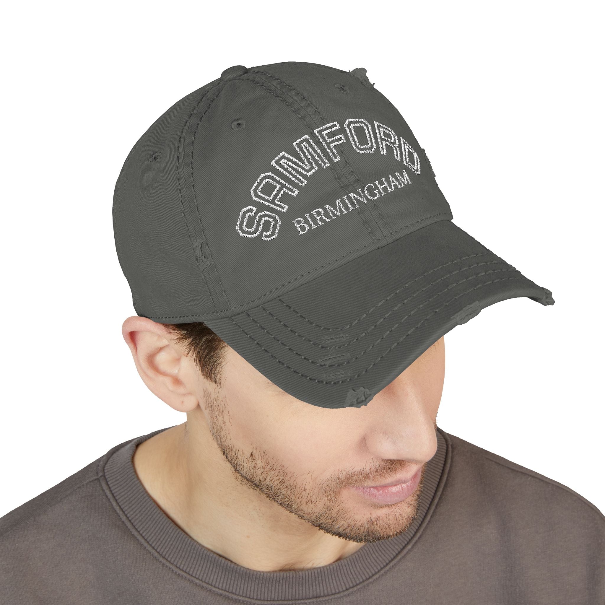 920 - Hat Multi Colors Samford Distressed Embroidered 'Riverdown' Dad Hat – Vintage Washed Baseball Cap