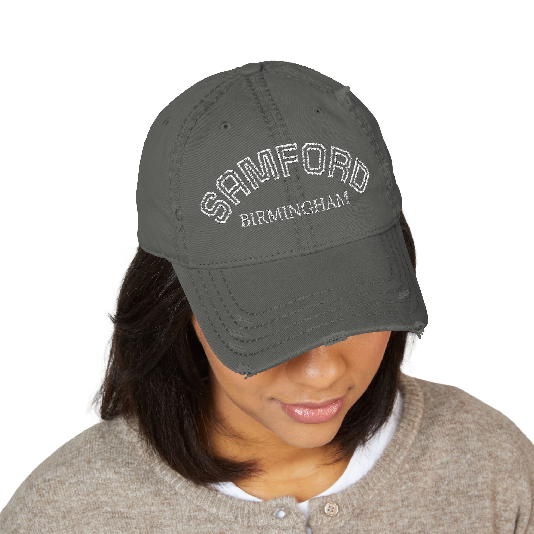 920 - Hat Multi Colors Samford Distressed Embroidered 'Riverdown' Dad Hat – Vintage Washed Baseball Cap
