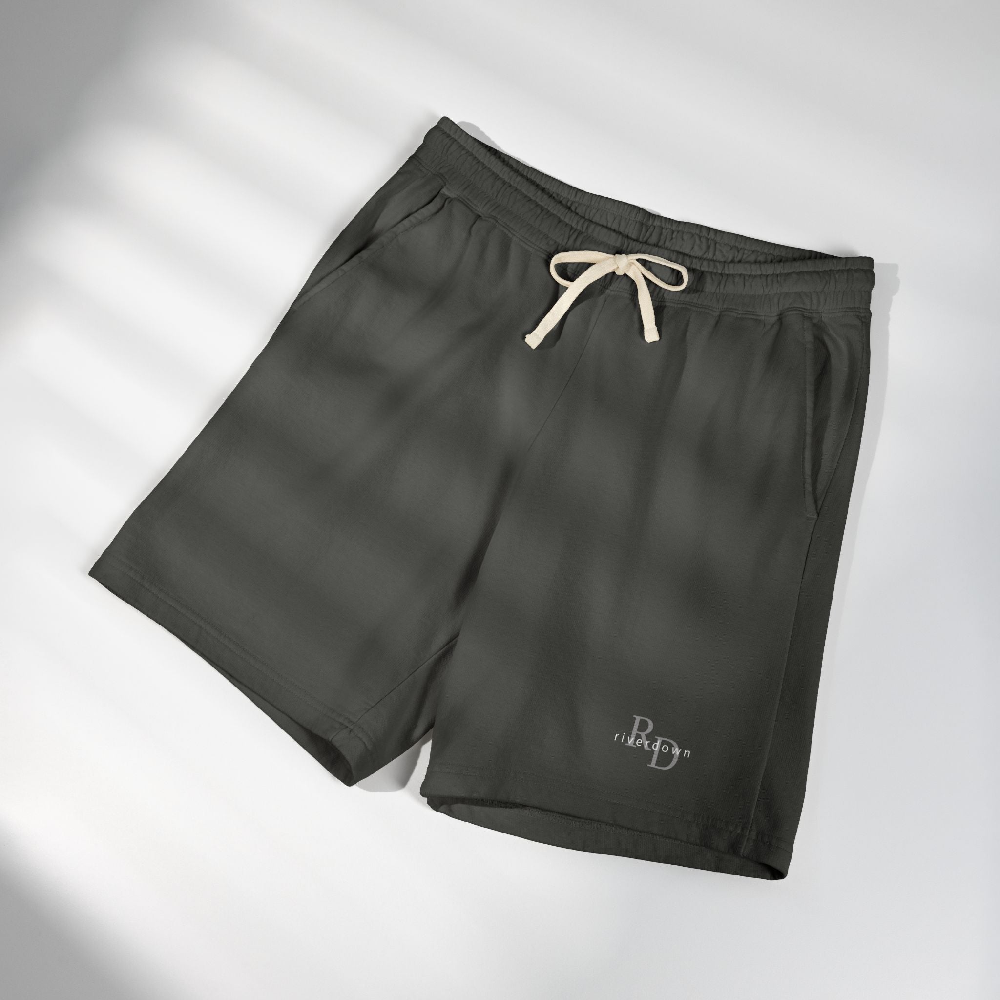 7 - Lightweight Fleece Sweat Shorts — Garment-Dyed Casual Lounge Shorts