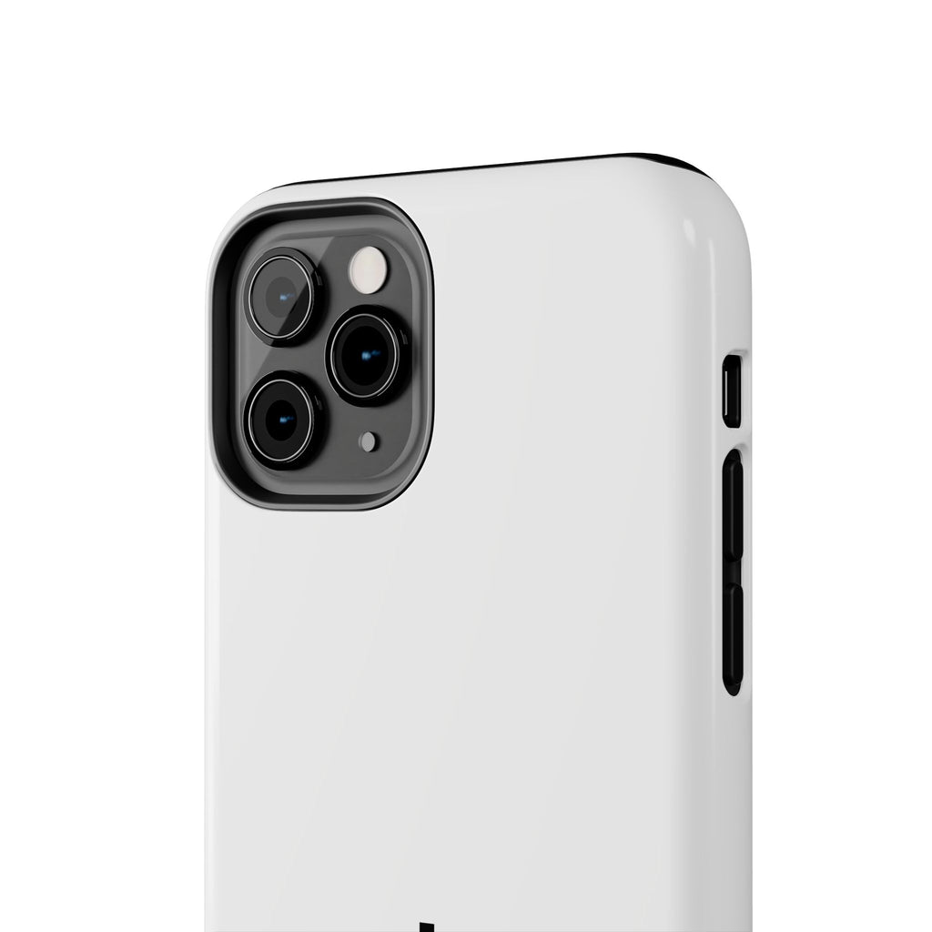 924 - Phone Case White Cap — Durable Protective Phone Cover with Monogram Logo