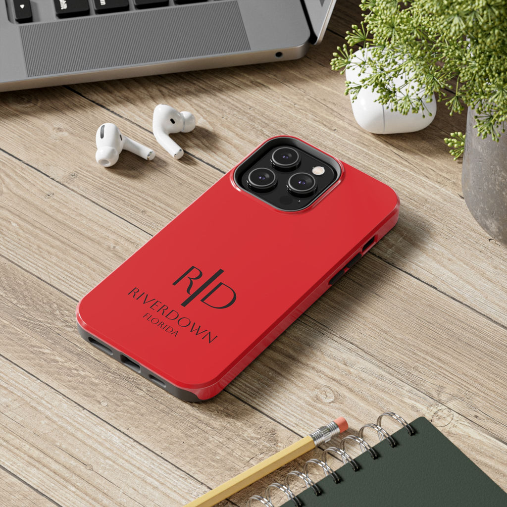 924 - Phone Case Red Berry — Durable Protective Phone Cover with Monogram Logo