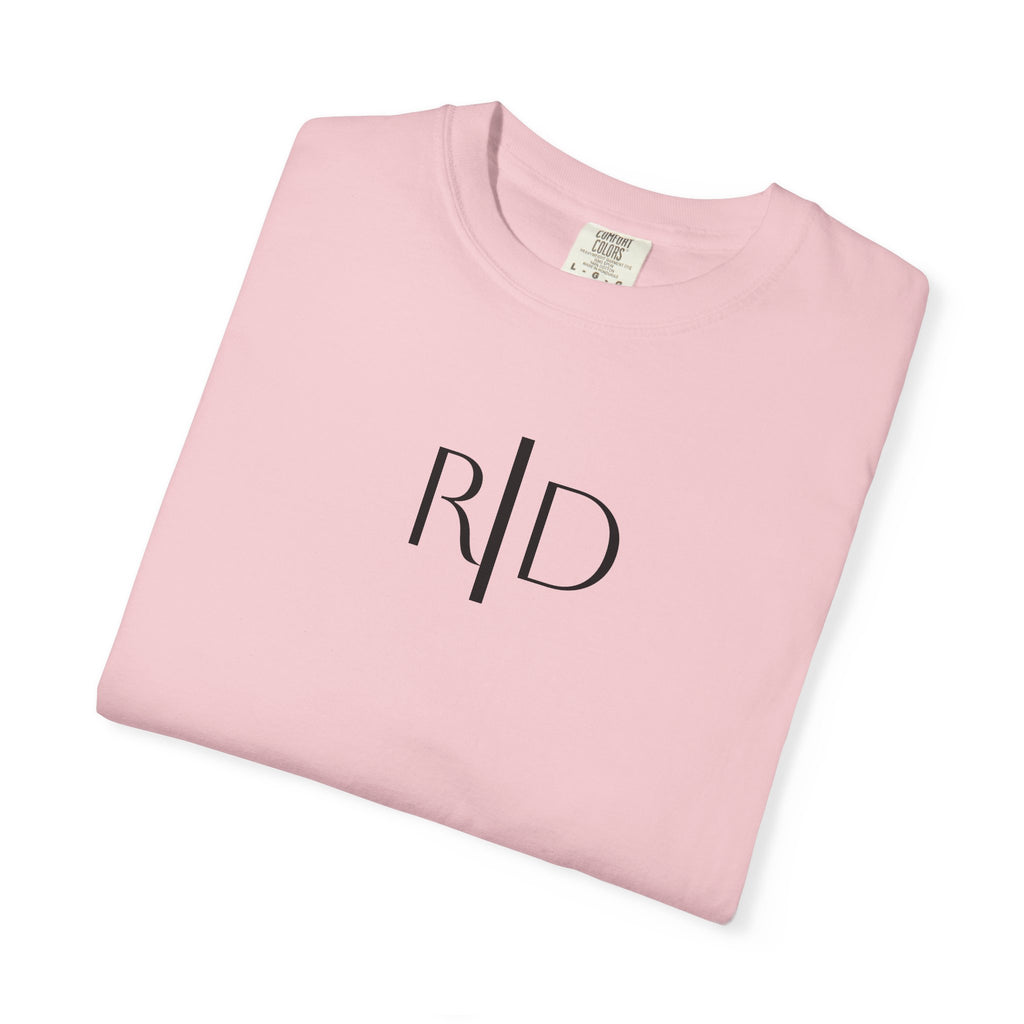 101 - Tee Multi Colors Monogram R|D River Down Shop Classic Tee — Minimalist Initials T-Shirt