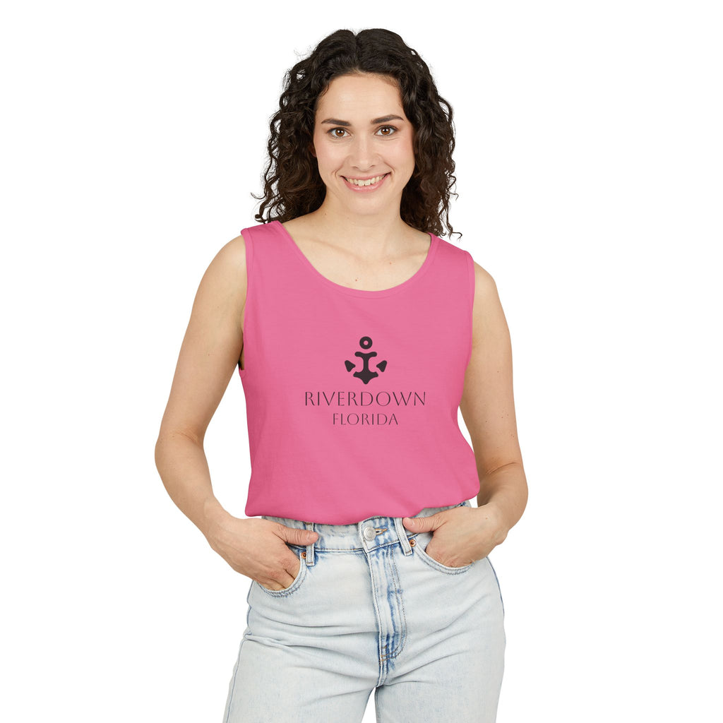 14 - Tank Top Multi Colors Coral Minimalist 'R|D' Monogram Tank Top — Lightweight Casual Summer Tee