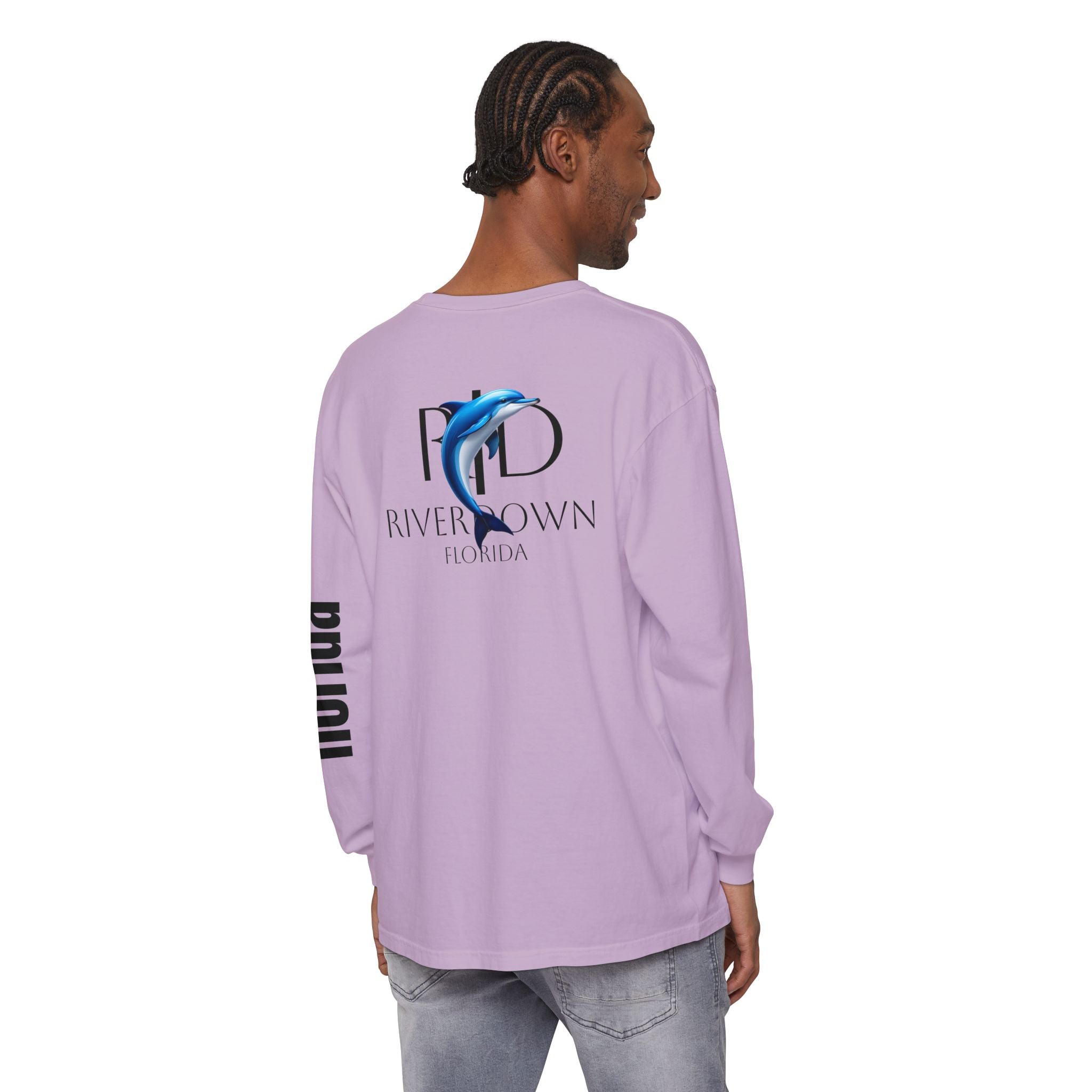 2 - Long Sleeve Tee Multi Colors 'R|D' — Florida Sleeve Graphic