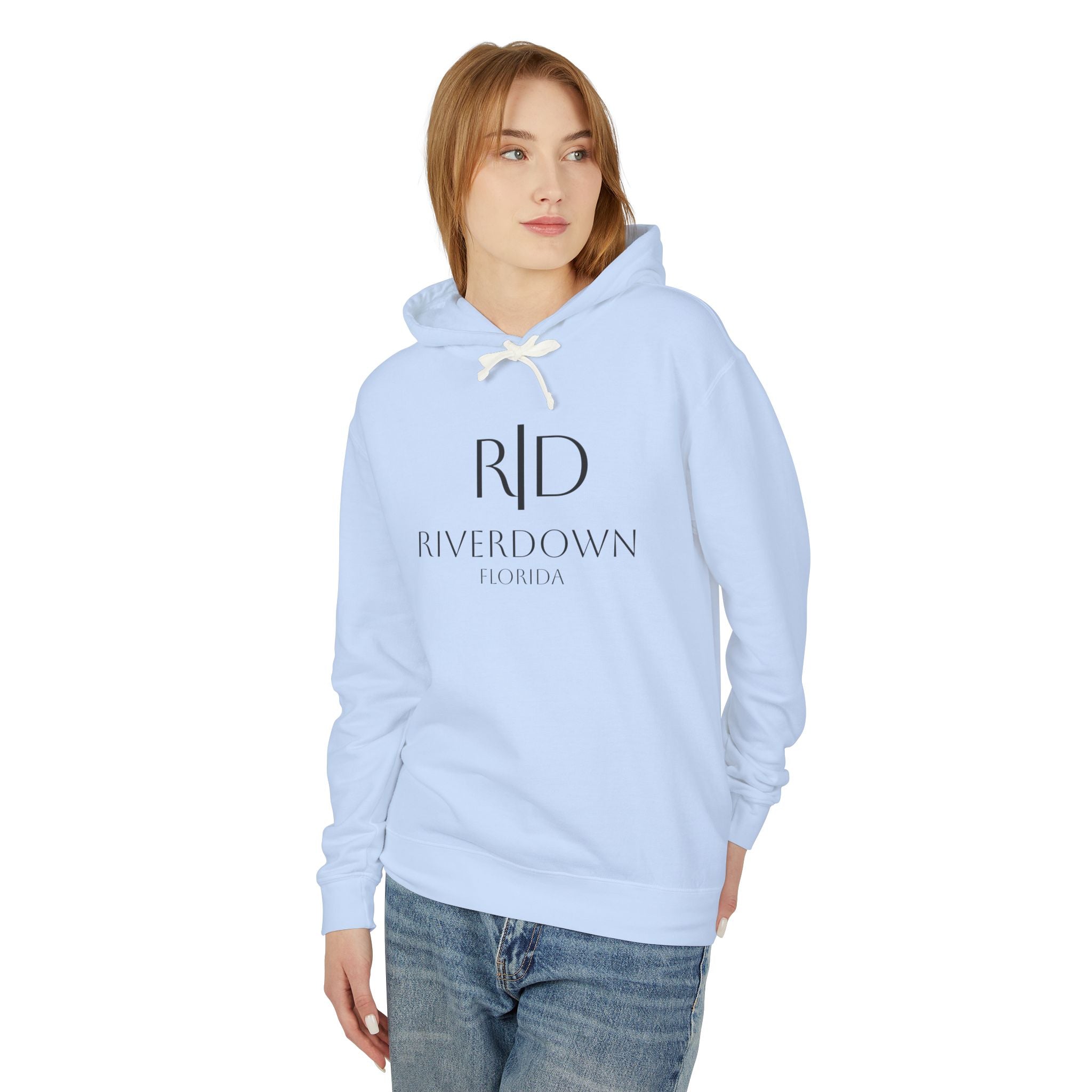 4 - Hoodie Multi Colors Coastal Logo Hoodie — Lightweight Pastel Blue Sweatshirt