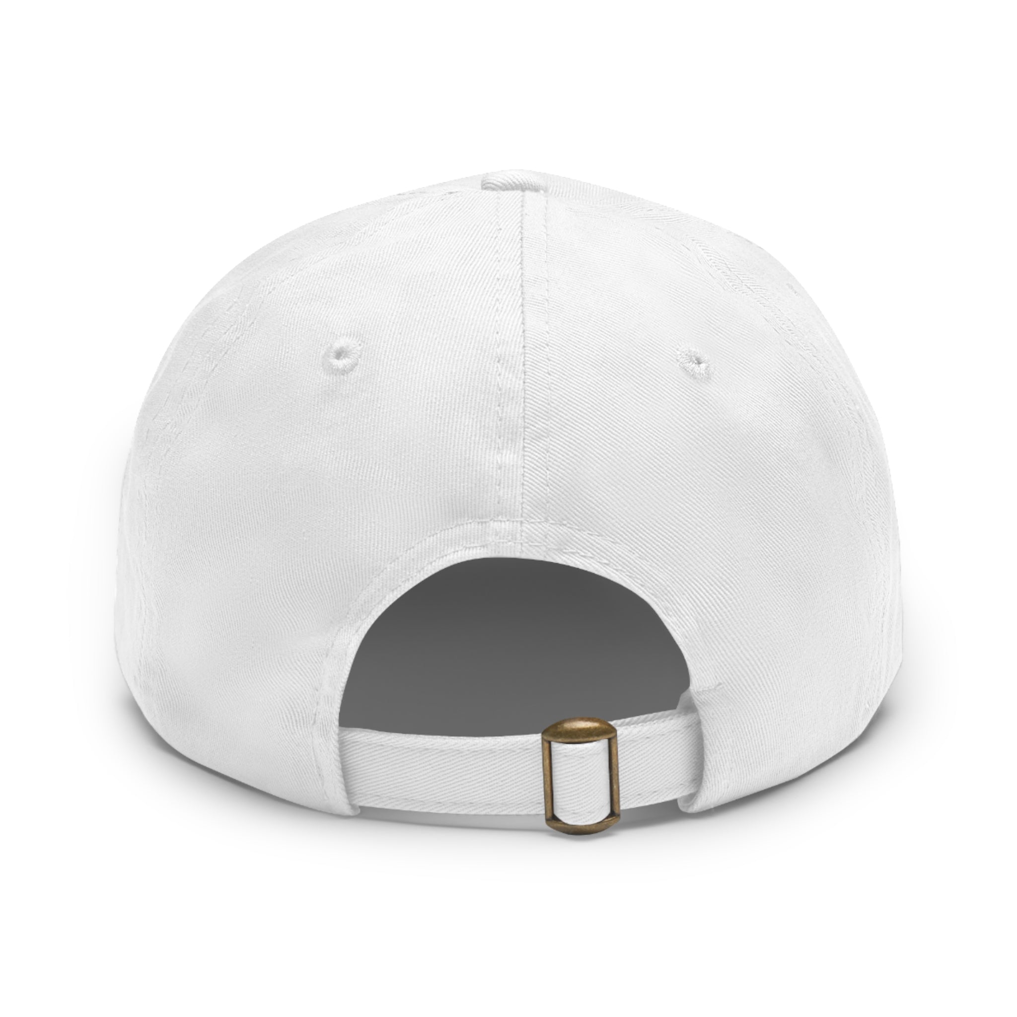 92 - Dad Hat with Leather Patch Multi Color (Rectangle)