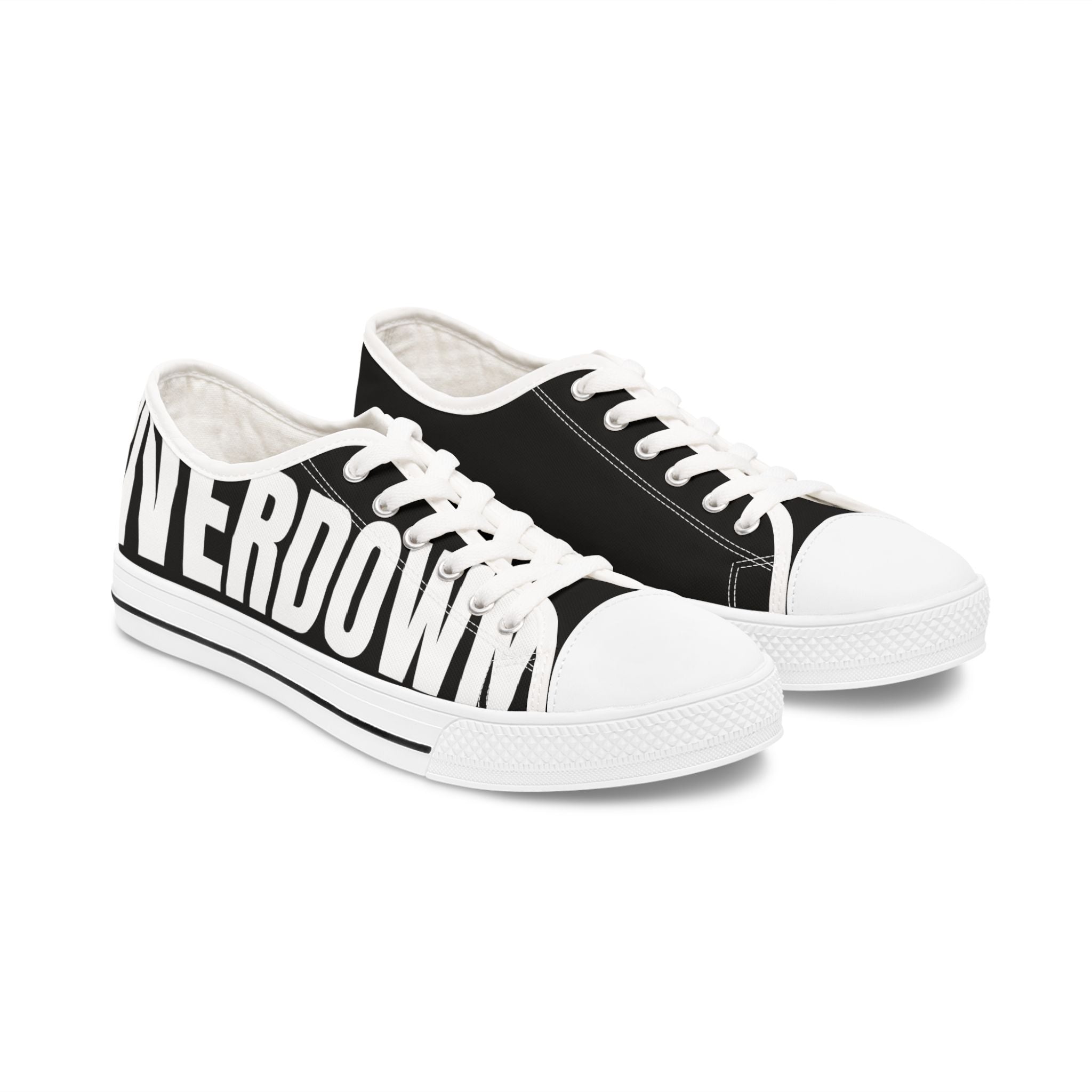 81 - Women’s Black Low Top Sneakers — Canvas Shoes