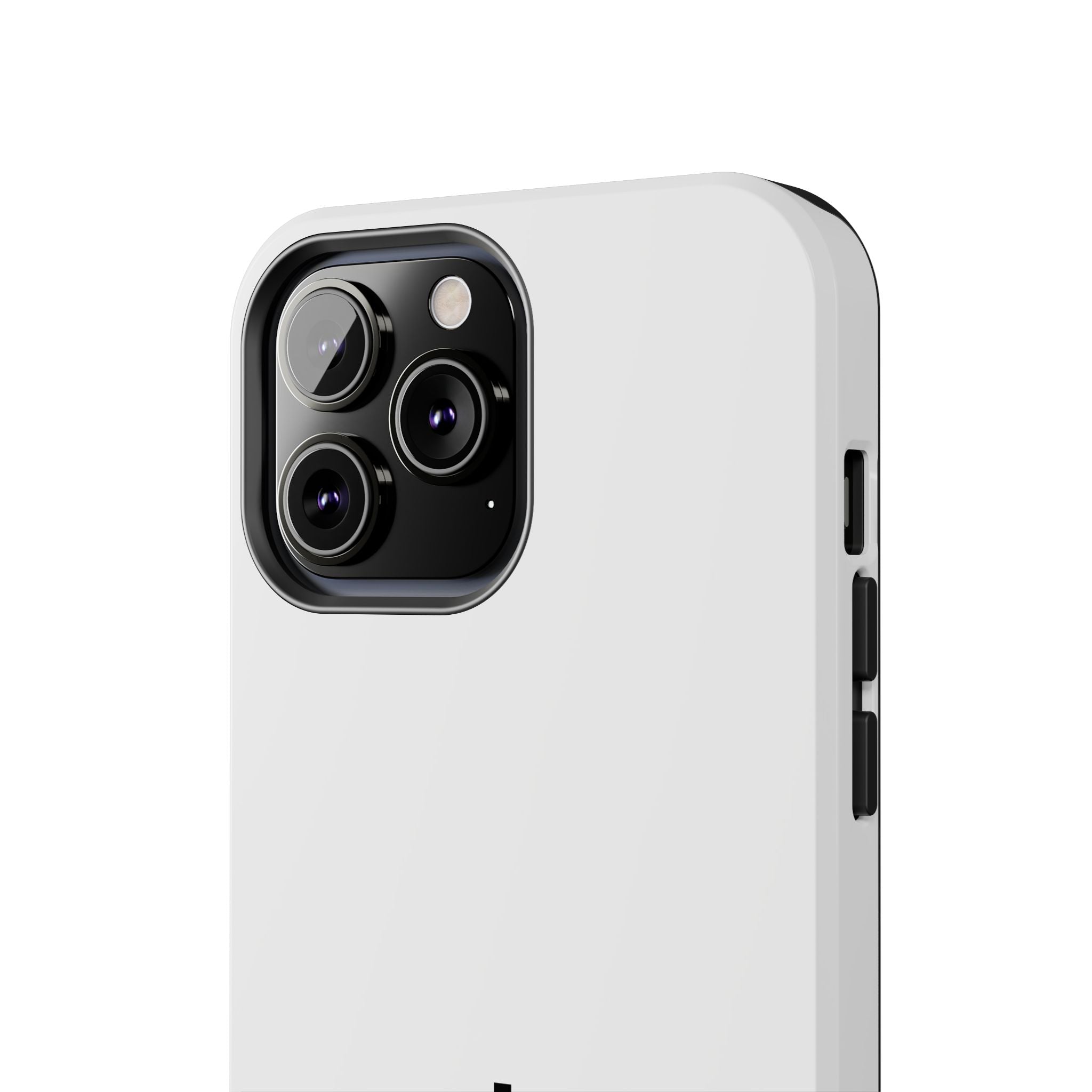 924 - Phone Case White Cap — Durable Protective Phone Cover with Monogram Logo