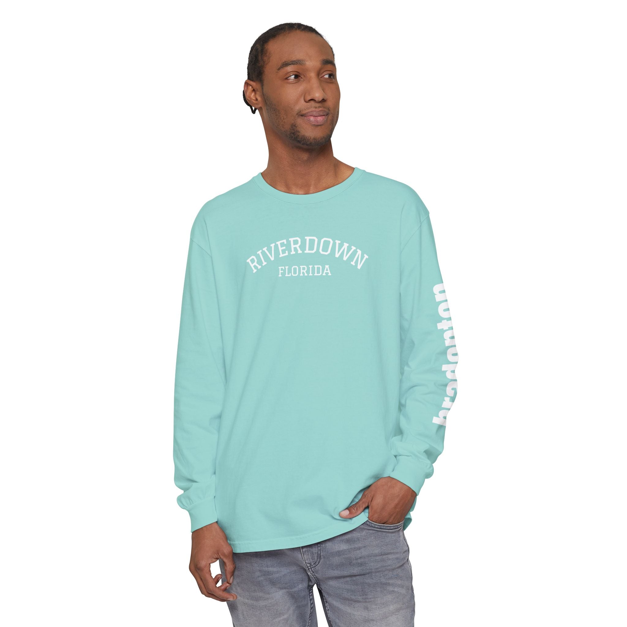 2 - Long Sleeve Bradenton Tee Multi Colors 'R|D' — Florida Sleeve Graphic
