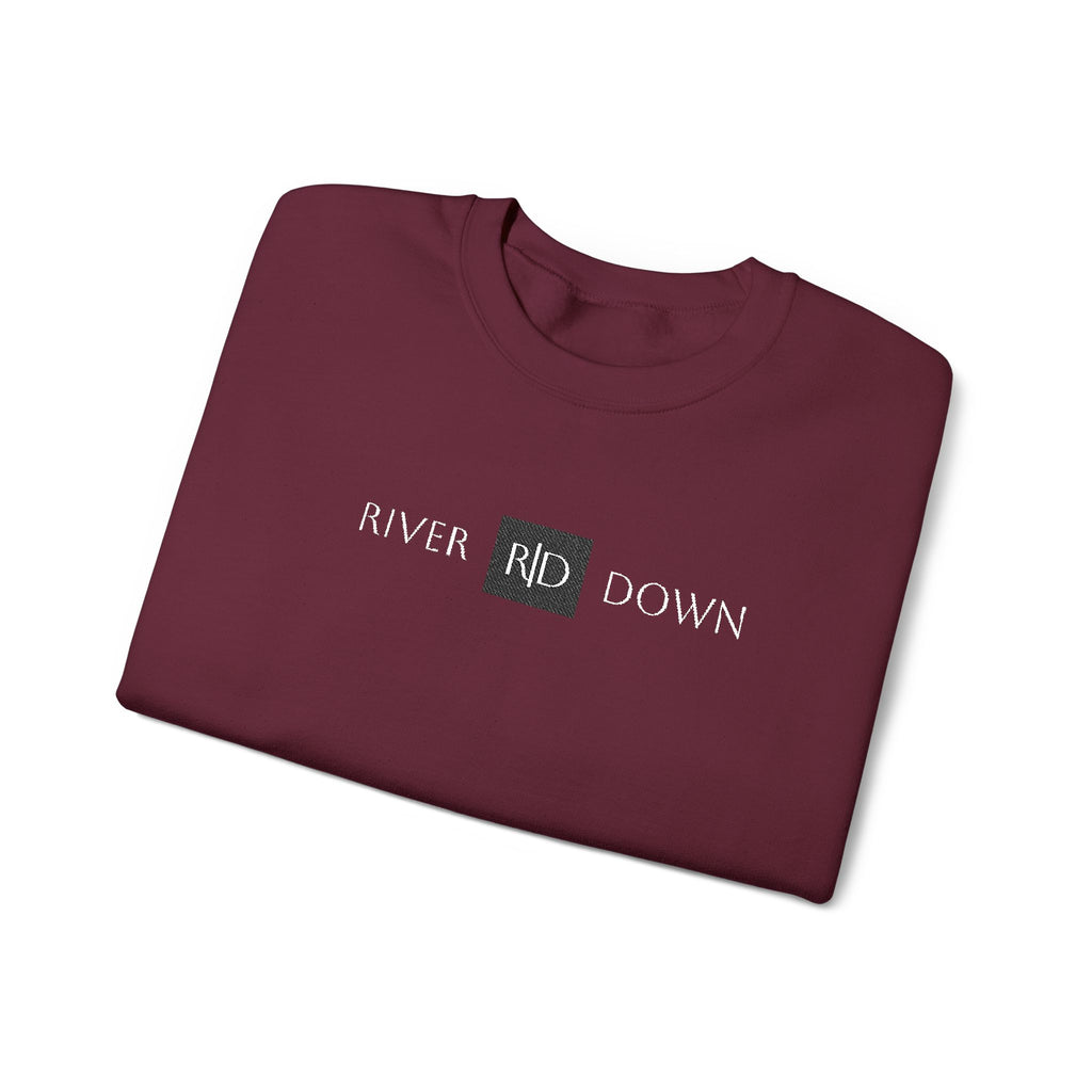 3 - Sweatshirt Embroidered Square RD Minimal Graphic Crewneck Sweatshirt — Small Black Patch Logo