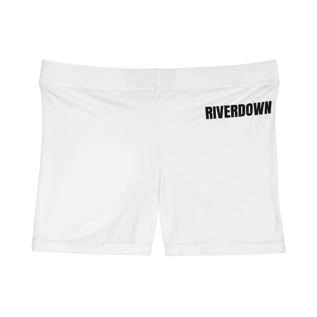 8 - Women’s Athletic Shorts White Cap Minimalist 'R|D' Women's Performance Shorts — White Athletic Bike Shorts