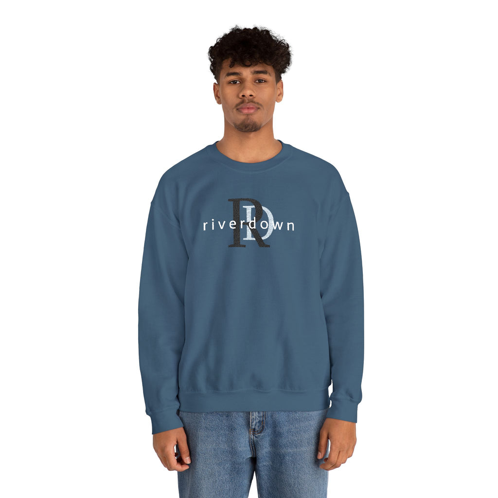 3 - Crewneck Embroidered RD Sweatshirt —Anchor  'Riverdown' Anchor Logo Minimalist Nautical Pullover