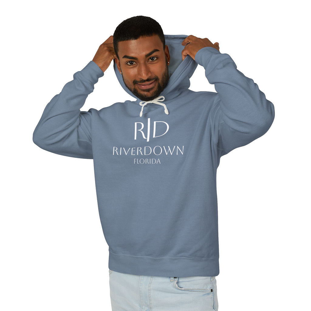 4 - Hoodie Multi Colors Coastal Logo Hoodie — Lightweight Pastel Blue Sweatshirt