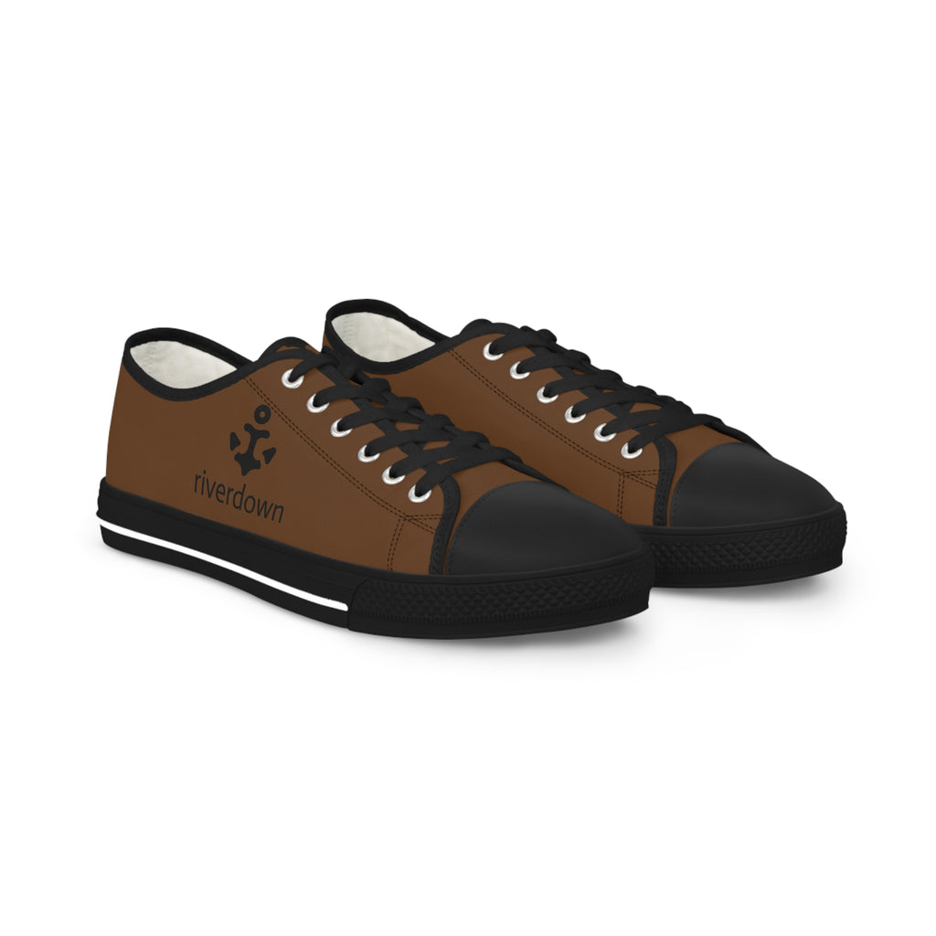 81 - Men's Sailing Anchor - Low Top Sneakers —Canvas Shoes with Rivertown Anchor