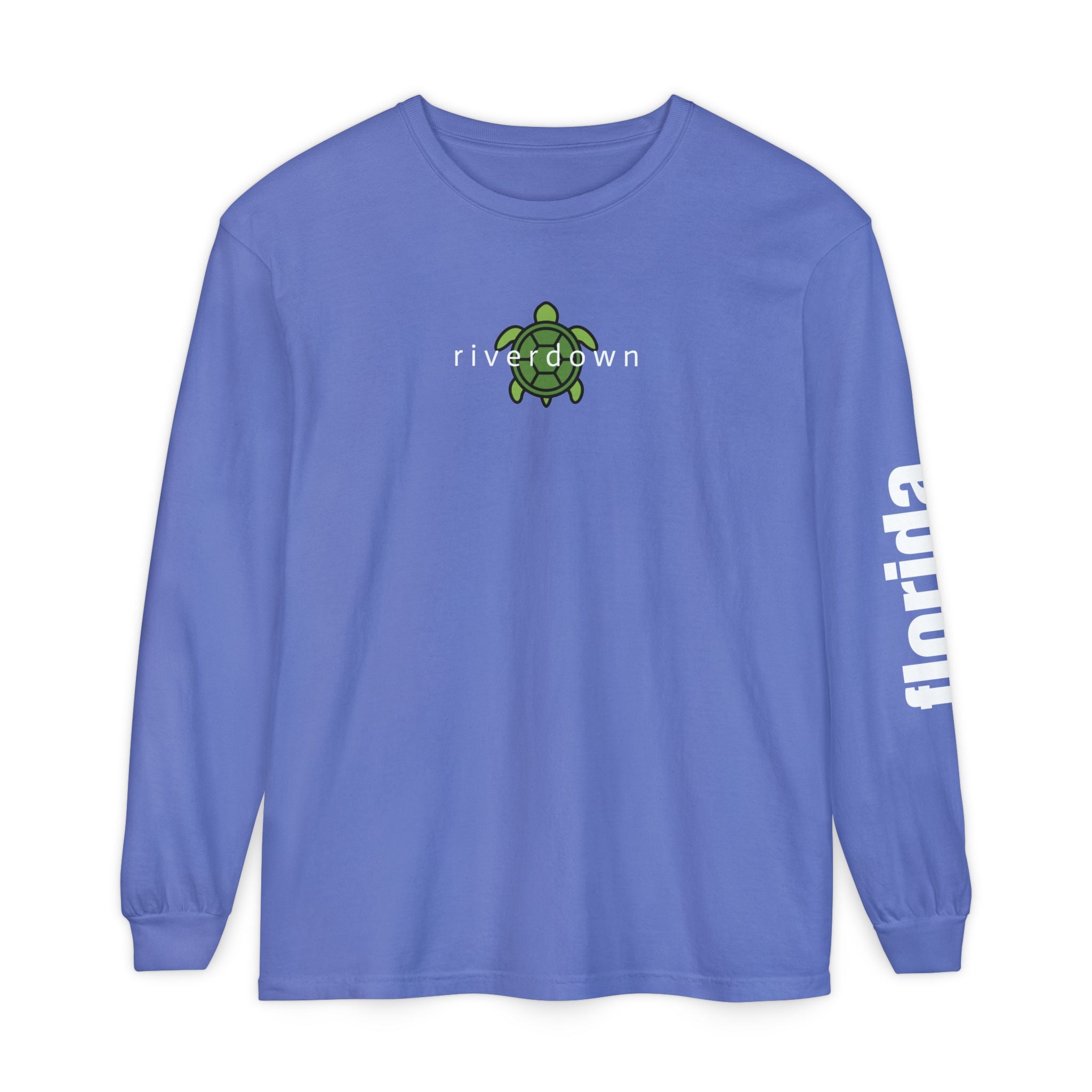 2 - Long Sleeve Tee Multi Colors Sea Turtle — Florida Sleeve Graphic