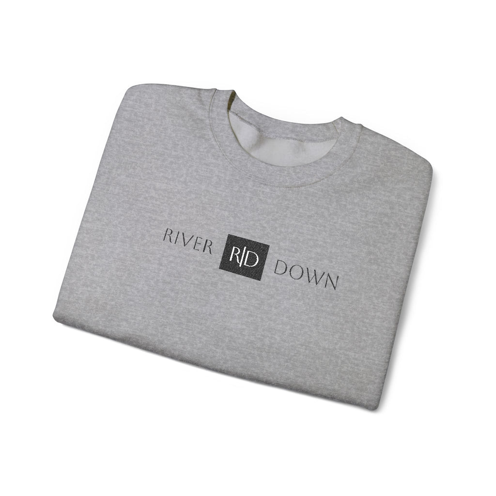 3 - Sweatshirt Embroidered Square RD Minimal Graphic Crewneck Sweatshirt — Small Black Patch Logo