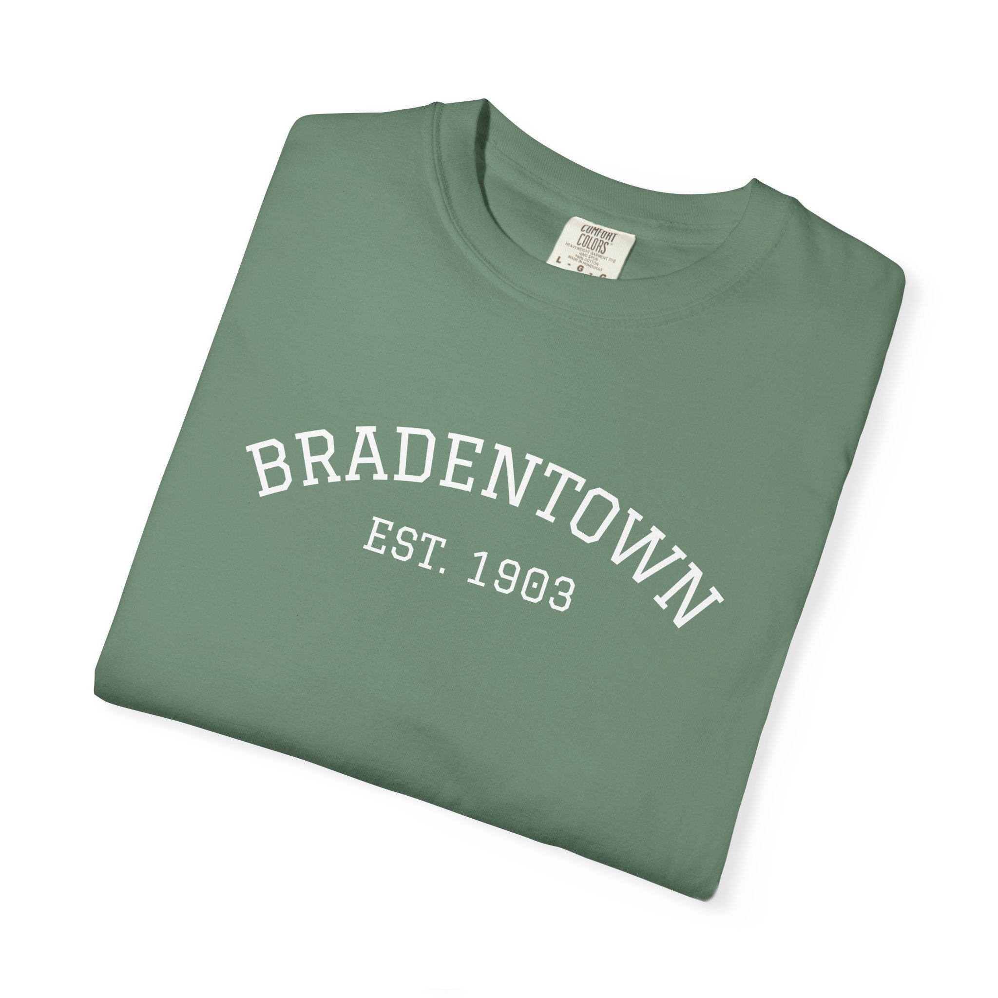 101 -  Tee Multi Colors Bradentown Classic Tee — Minimalist Initials T-Shirt