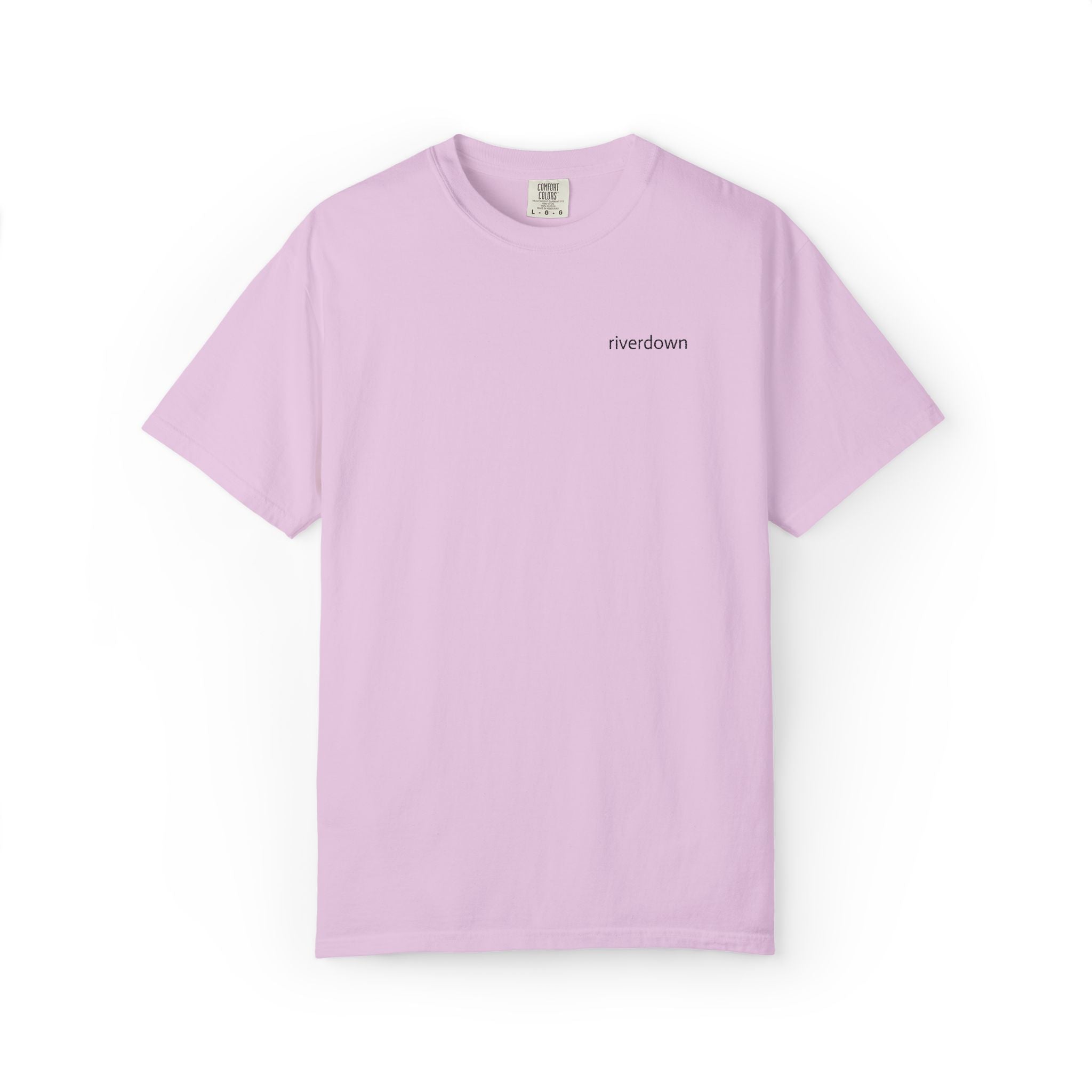 101 - Embroidered Riverdown T-Shirt — Soft Garment-Dyed Casual Tee