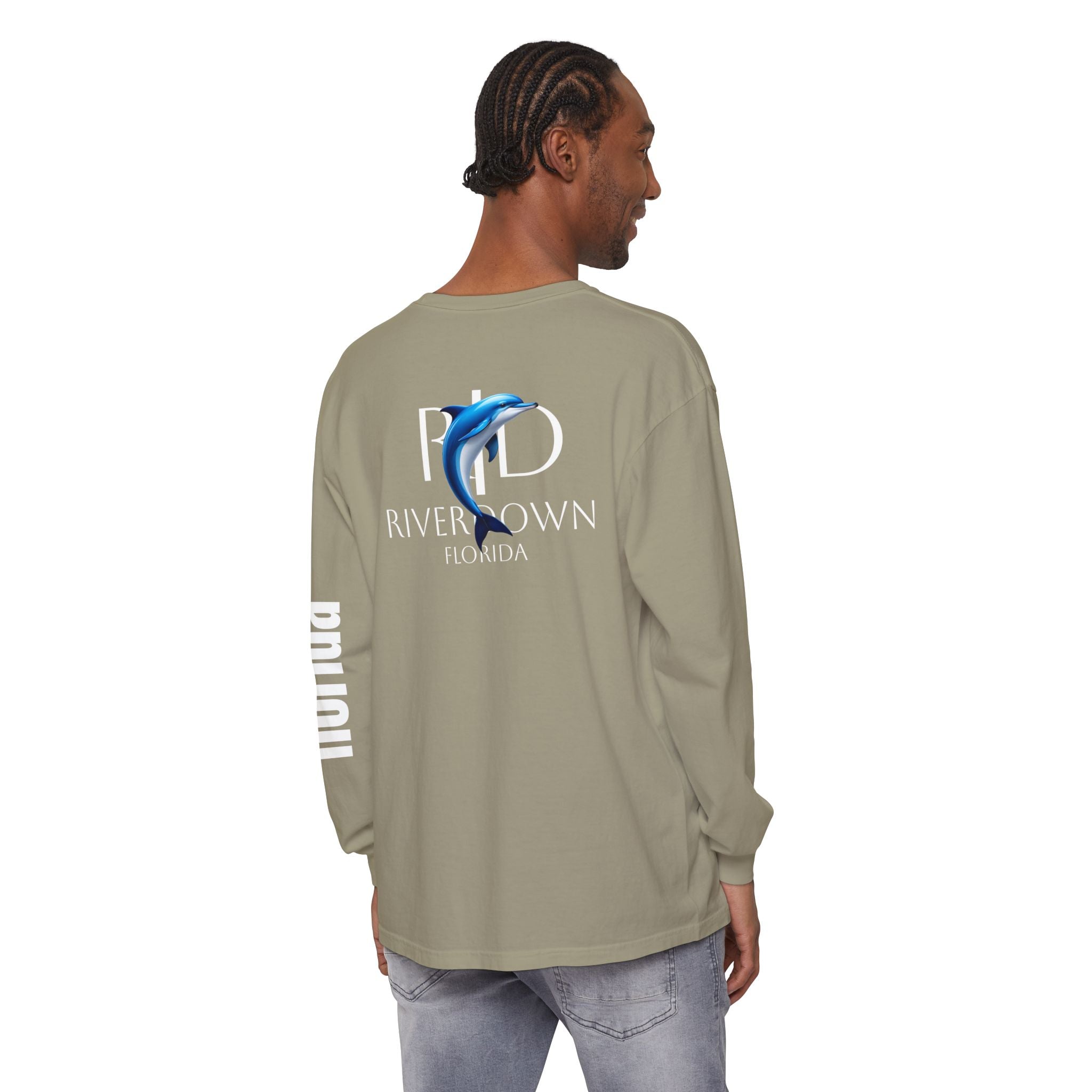 2 - Long Sleeve Tee Multi Colors 'R|D' — Florida Sleeve Graphic