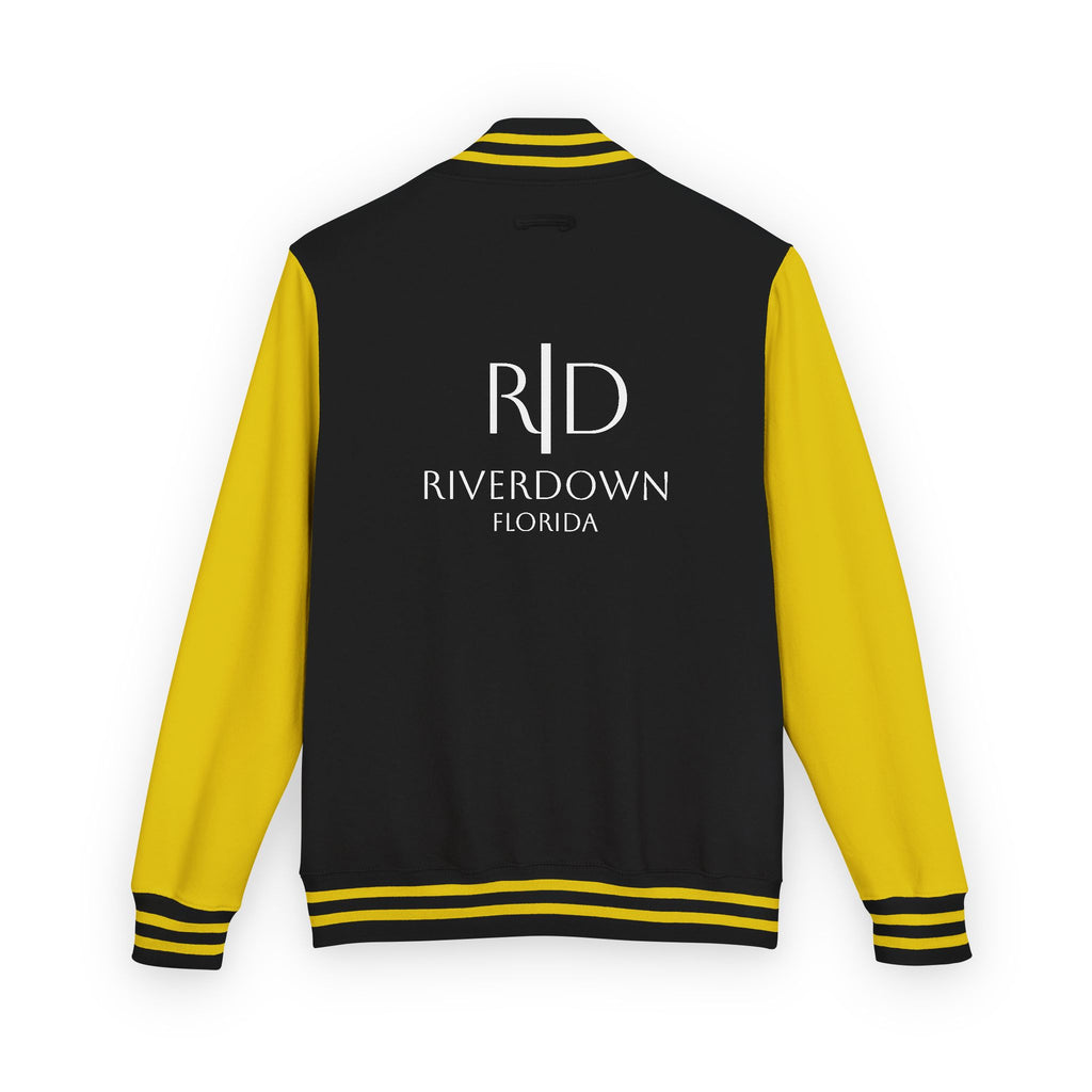 52 - Jacket Letterman - Classic Black & White Varsity Style with 'R|D' Chest Logo