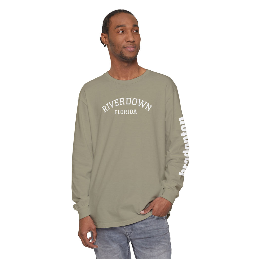 2 - Long Sleeve Bradenton Tee Multi Colors 'R|D' — Florida Sleeve Graphic