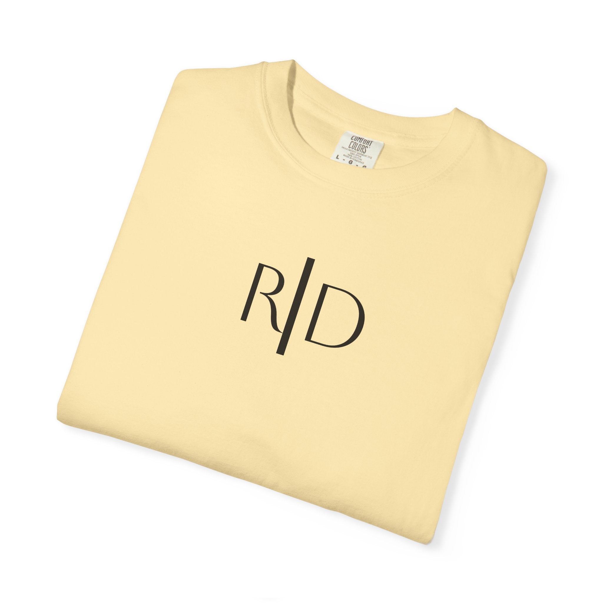 101 - Tee Multi Colors Monogram R|D River Down Shop Classic Tee — Minimalist Initials T-Shirt